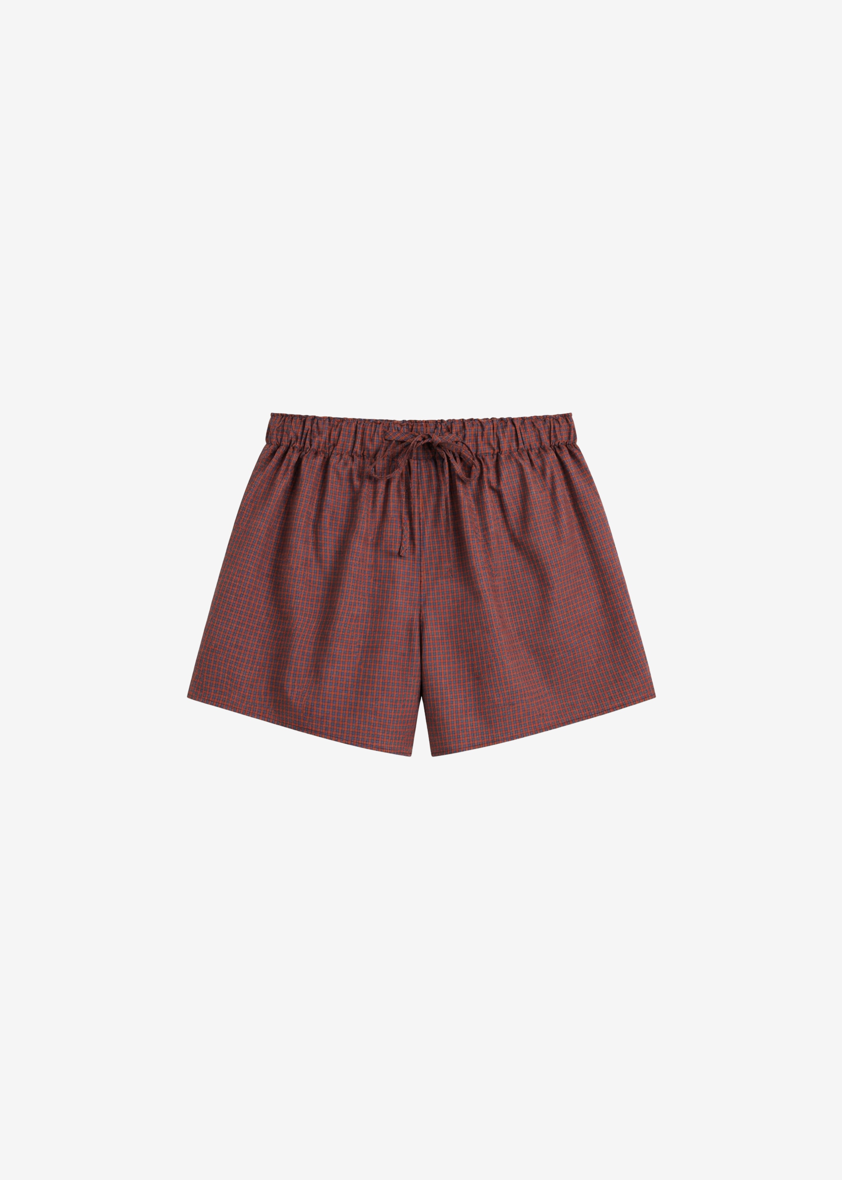 Ello Boxer Shorts - Checked Terracotta - 8