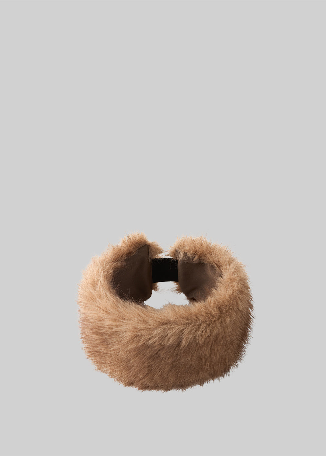 Elne Faux Fur Hair Band - Beige Melange - 4