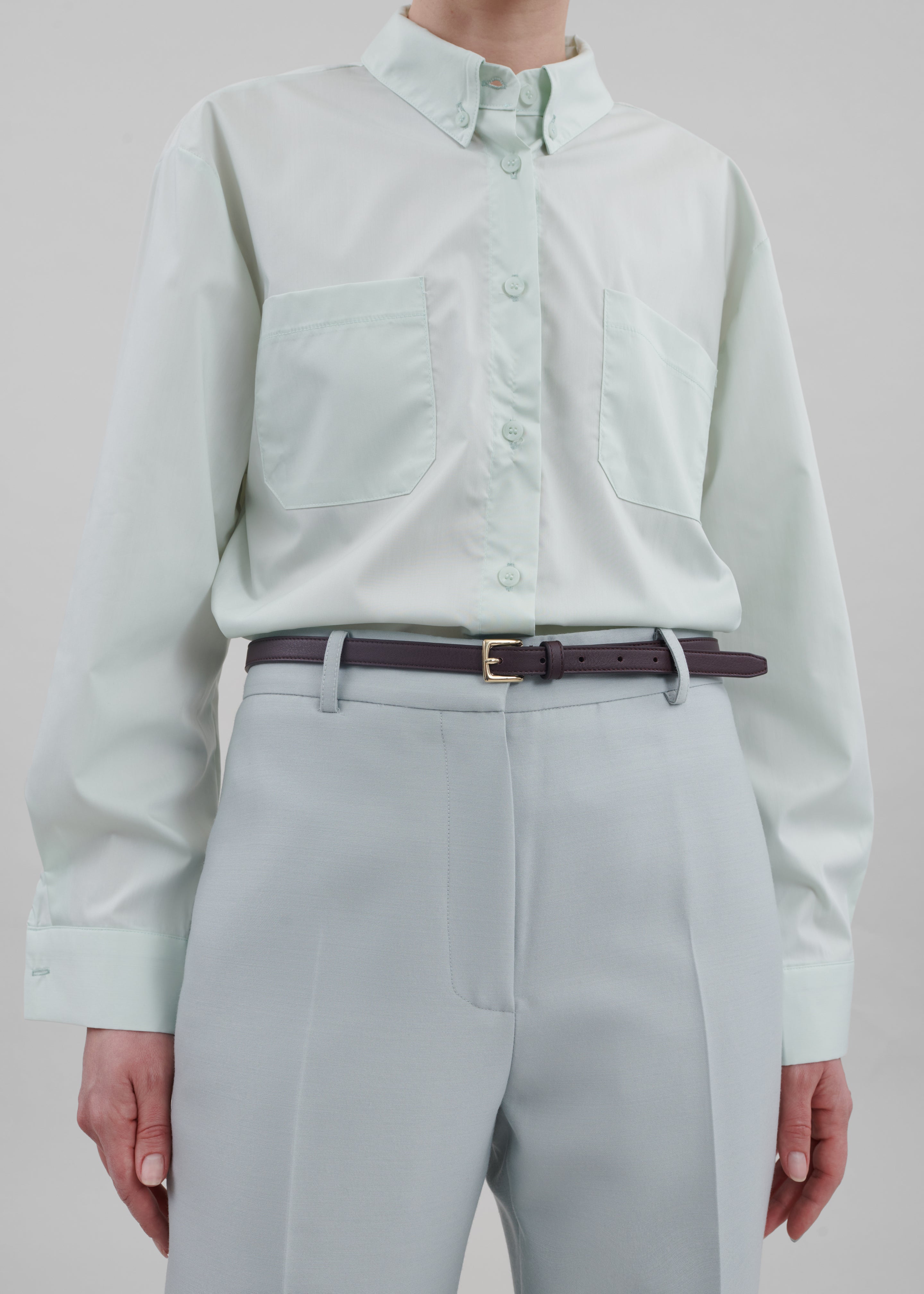 Elodie Button Up Shirt - Mint - 4