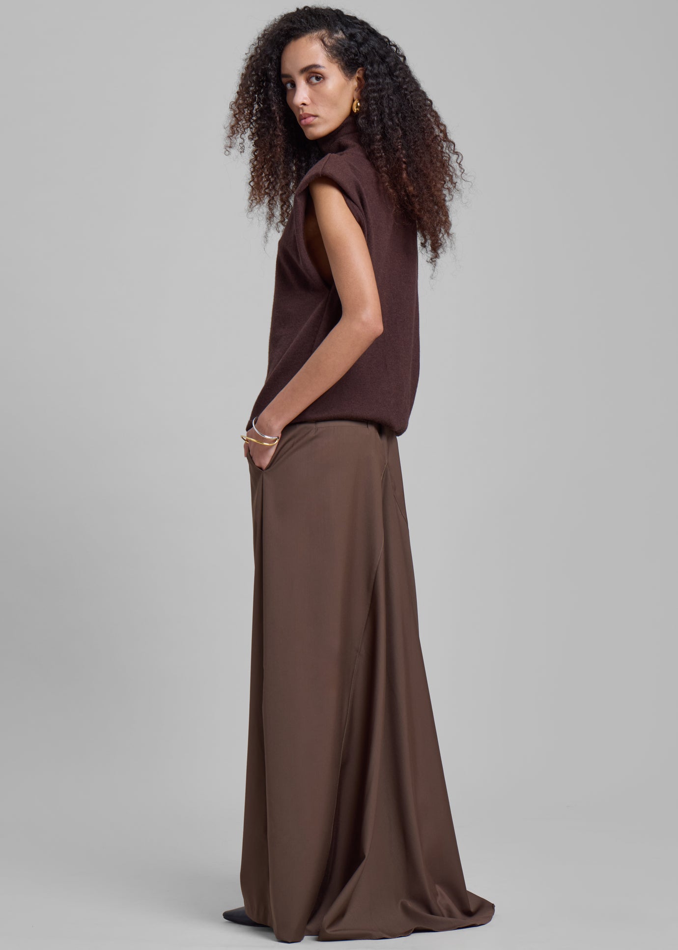 Eloise Maxi Skirt - Brown