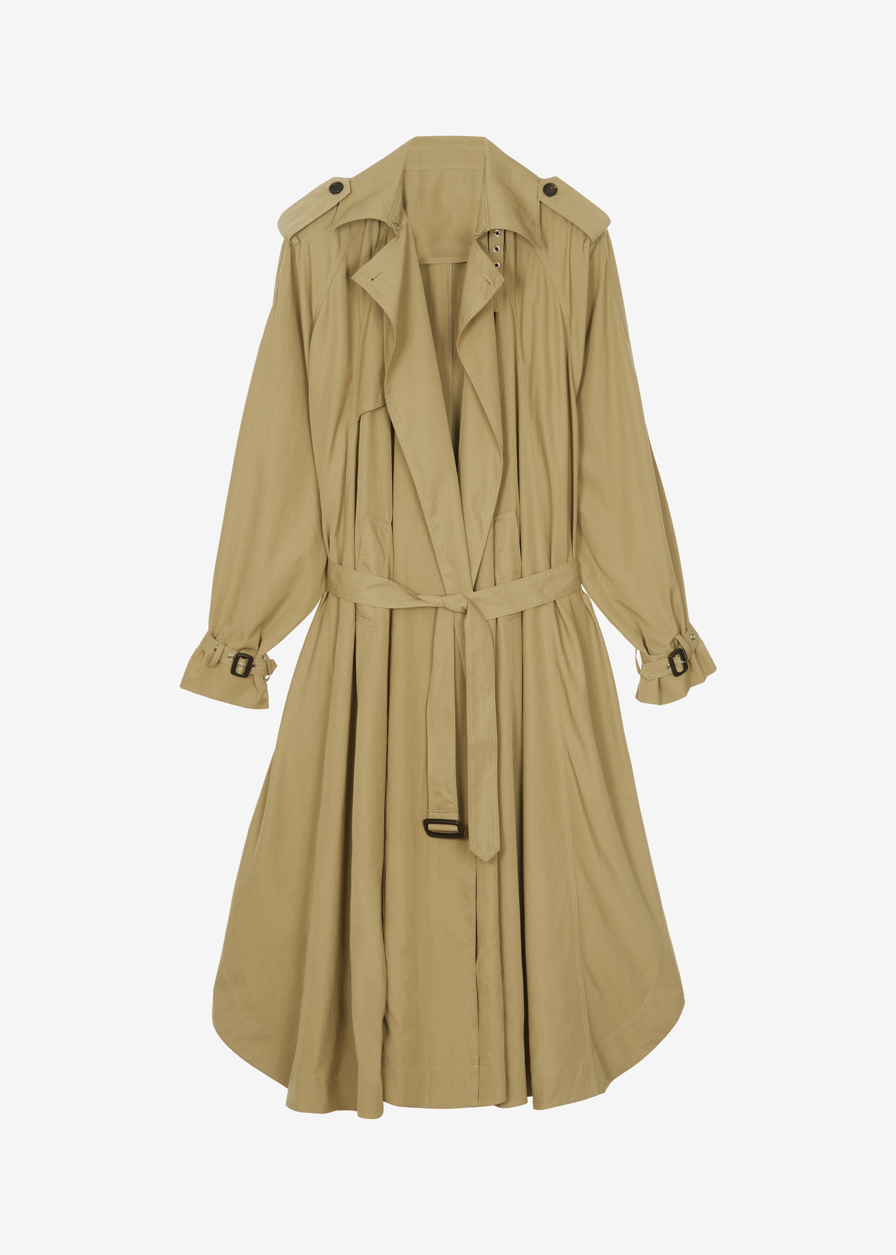 HYKE 24ss SHEER TWILL TRENCH COAT キャメル 1 HYKE 24ss SHEER TWILL TRENCH COAT キャメル 1