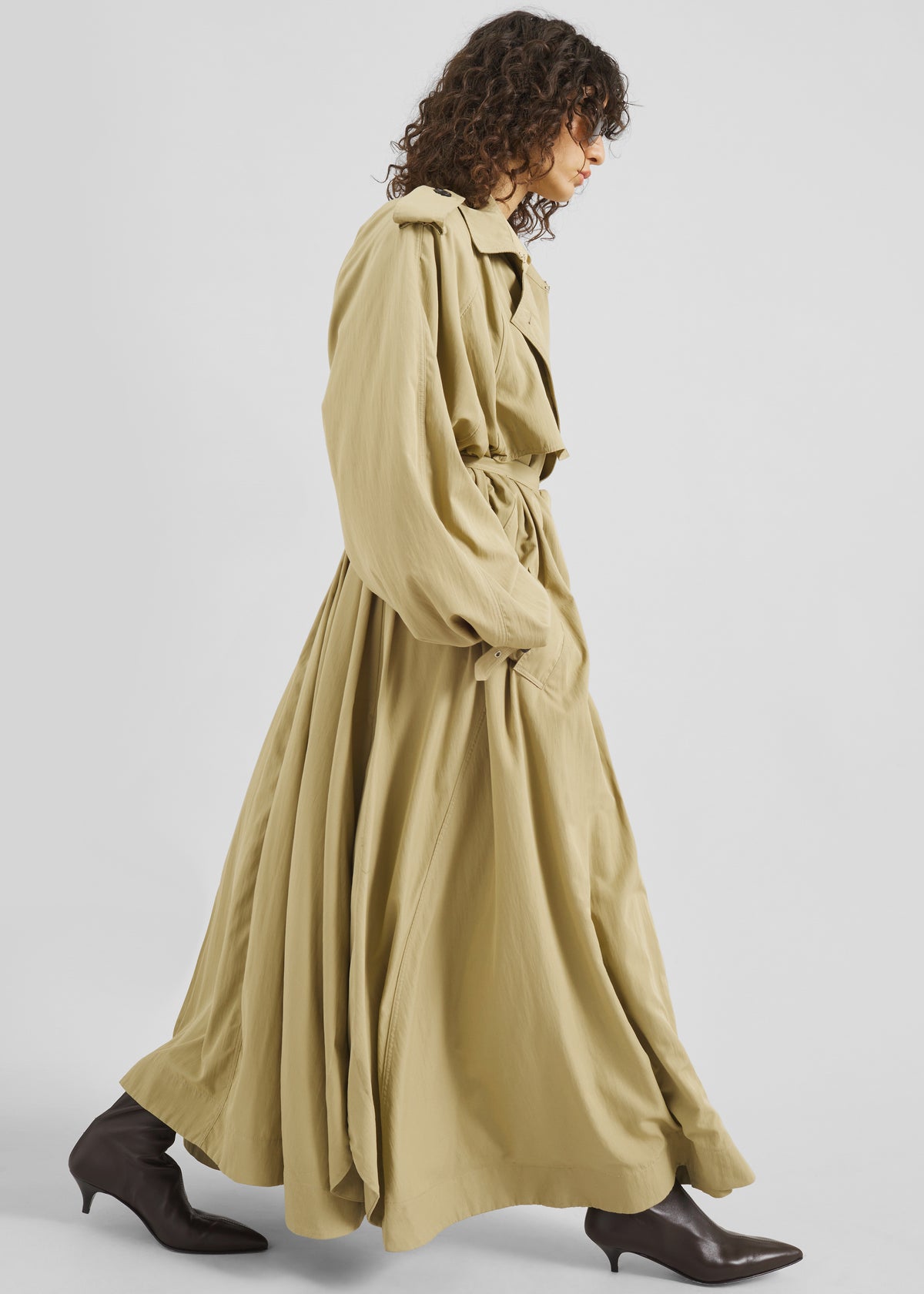 Elsdon Fluid Long Trench - Camel - 5
