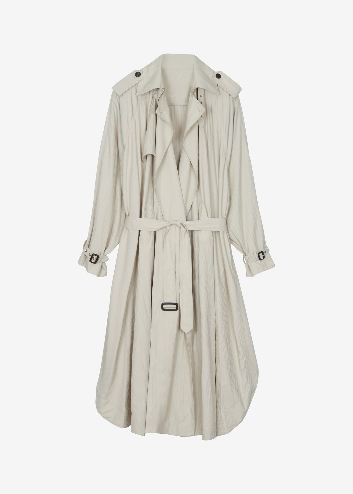 Elsdon Fluid Long Trench - Light Beige - 11