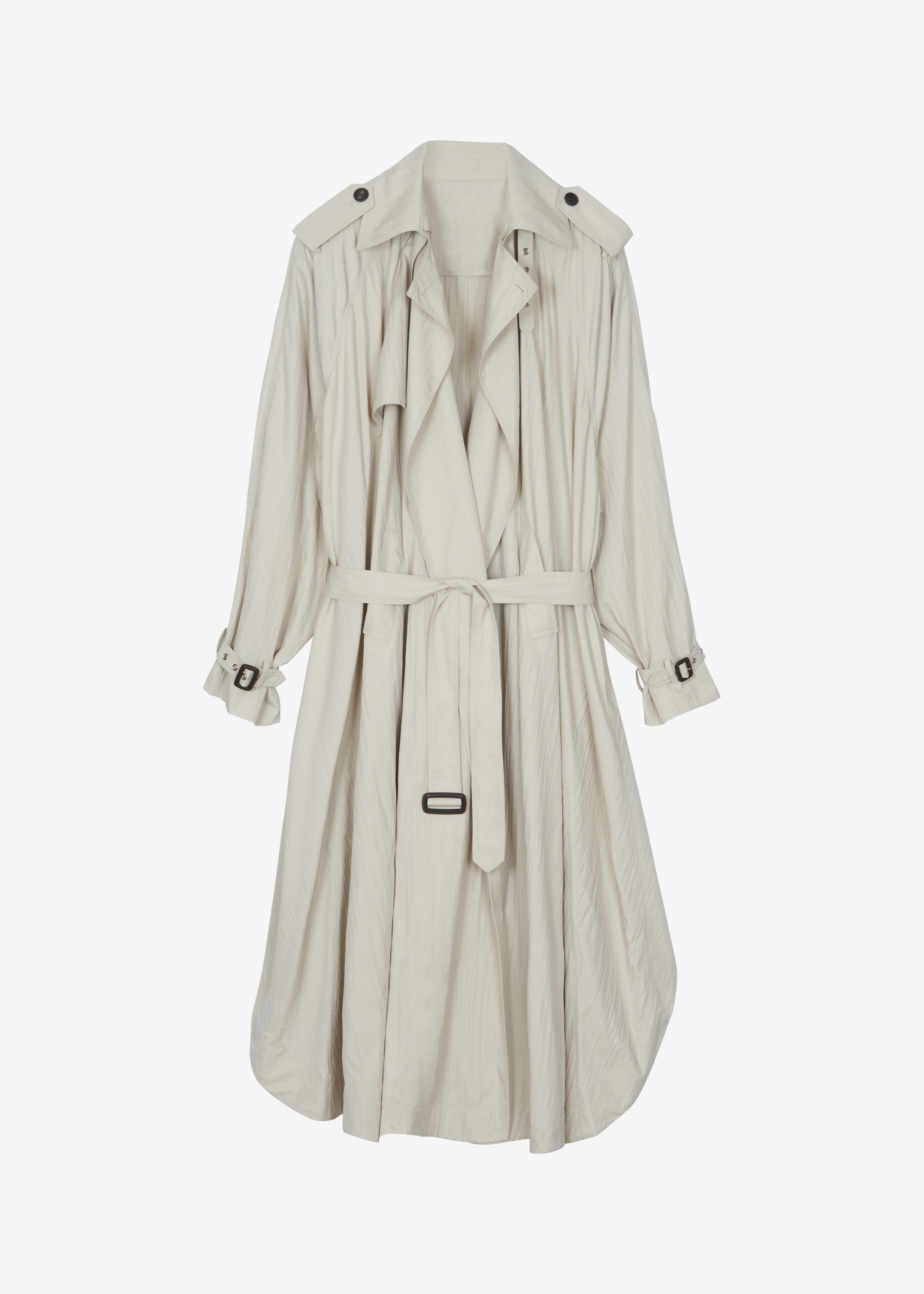 Elsdon Fluid Long Trench - Light Beige - 11