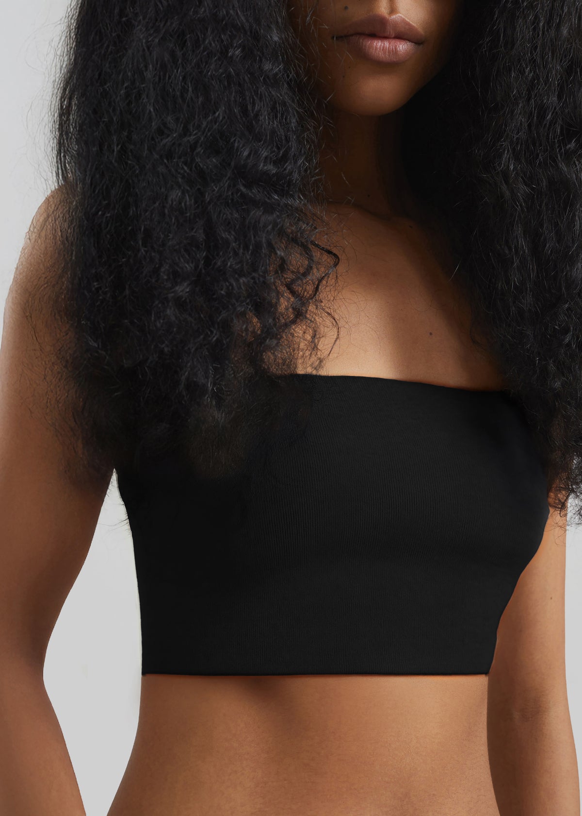 Elsie Knit Tube Top - Black - 4