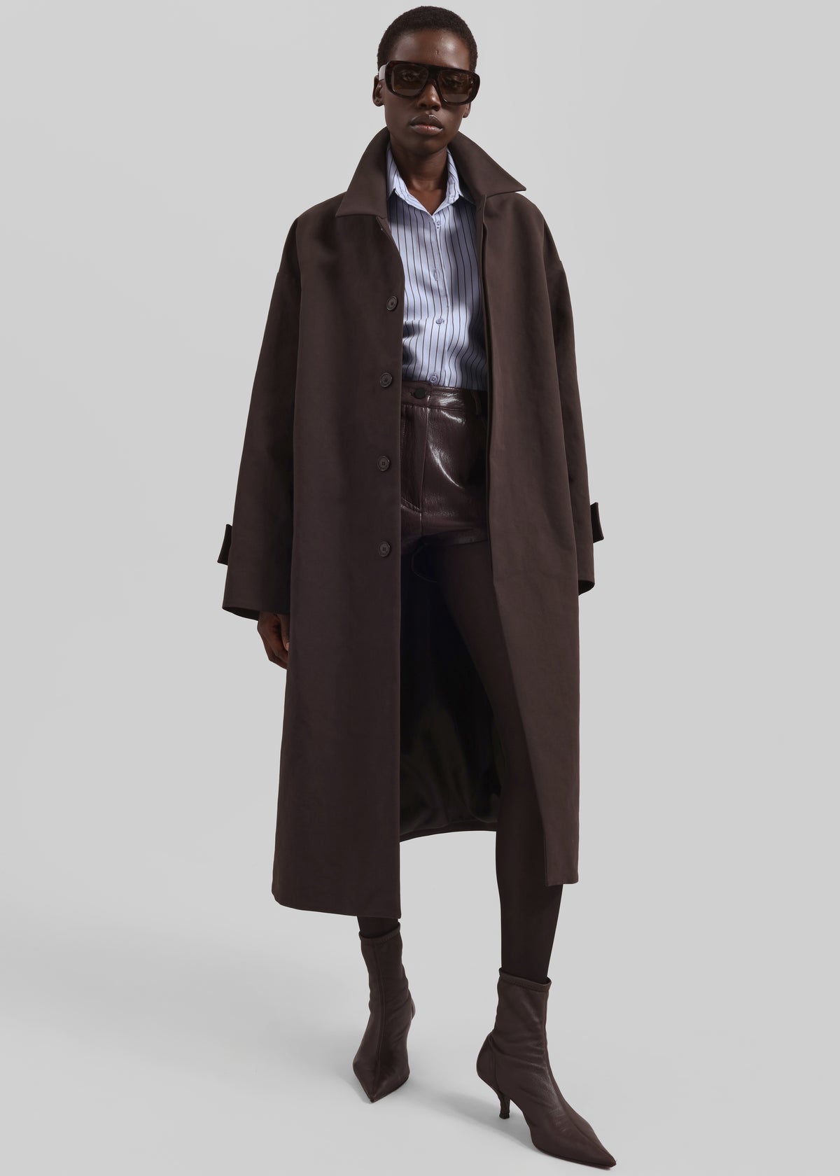 Elton Car Coat - Brown
