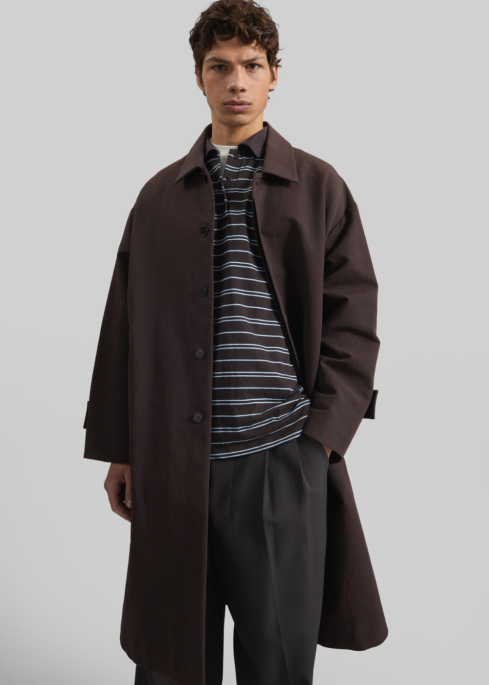 Elton Car Coat - Brown