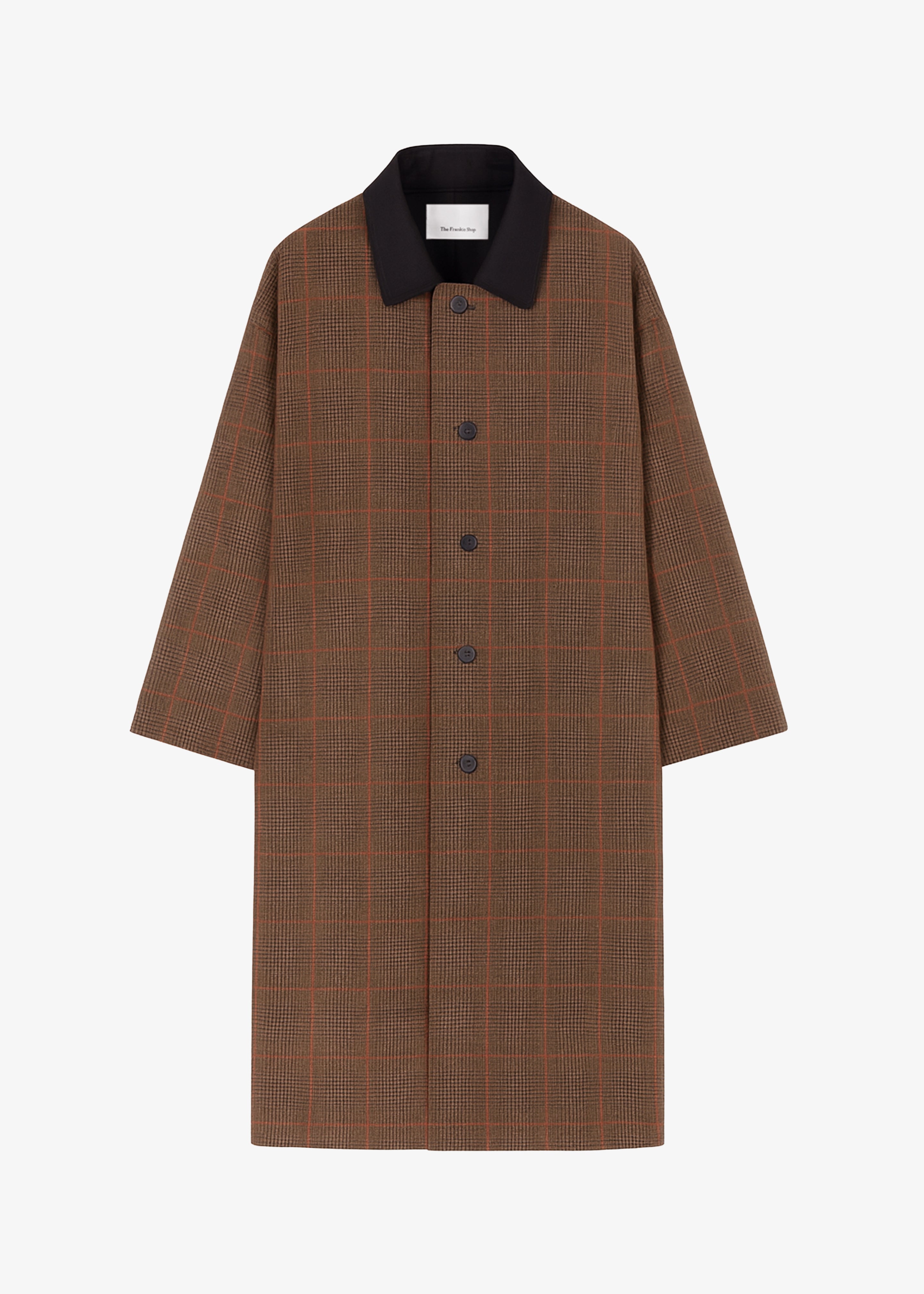 Elton Reversible Car Coat - Brown Glen Plaid – The Frankie Shop