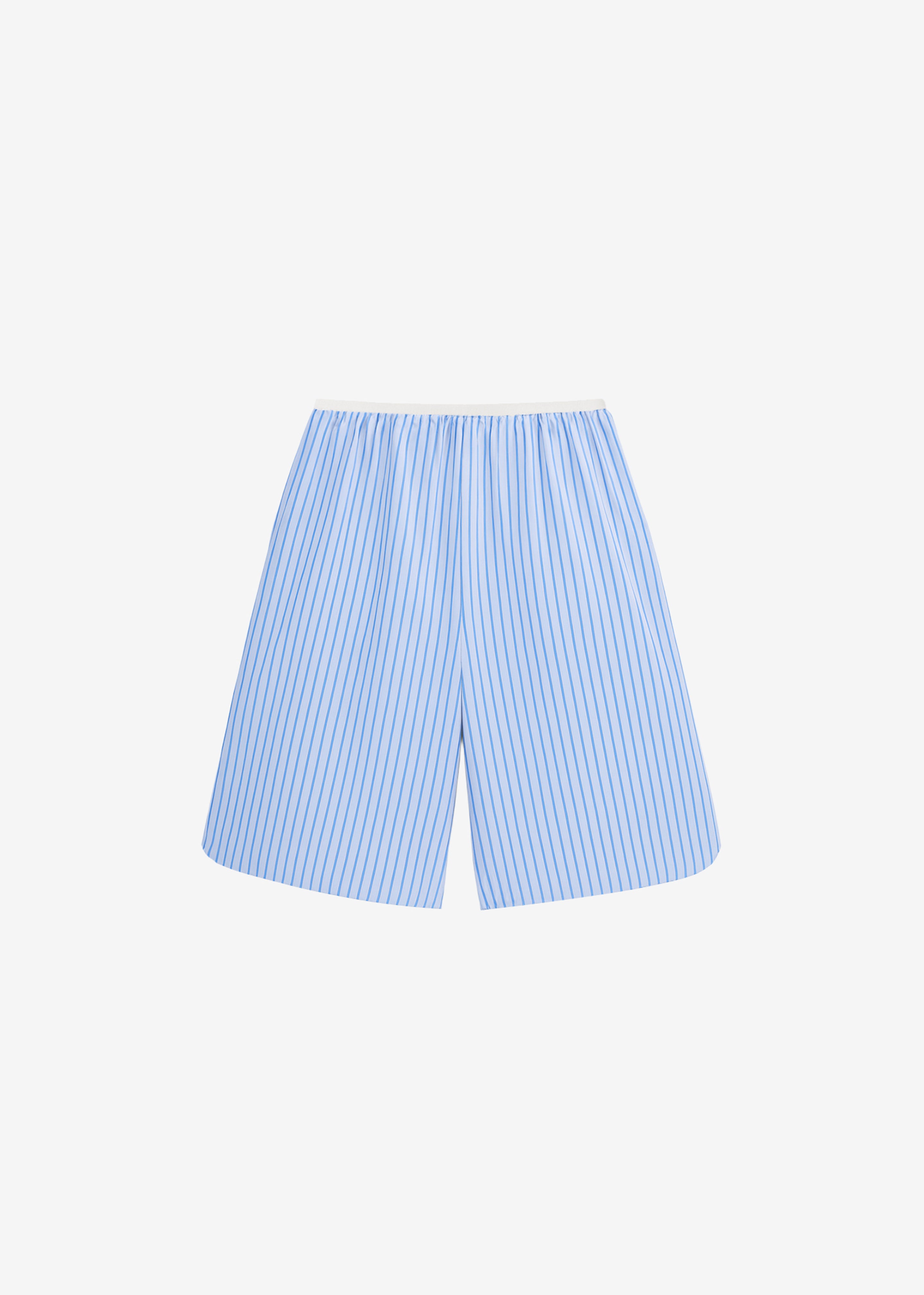 Elyn Cotton Bermuda Shorts - Blue/White Stripe - 6