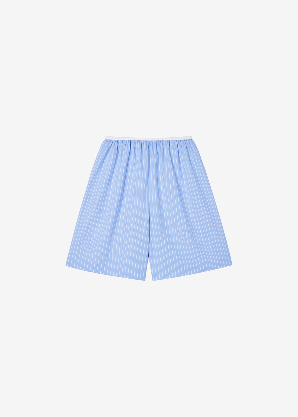 Elyn Cotton Bermuda Shorts - Blue/White Stripe - 9