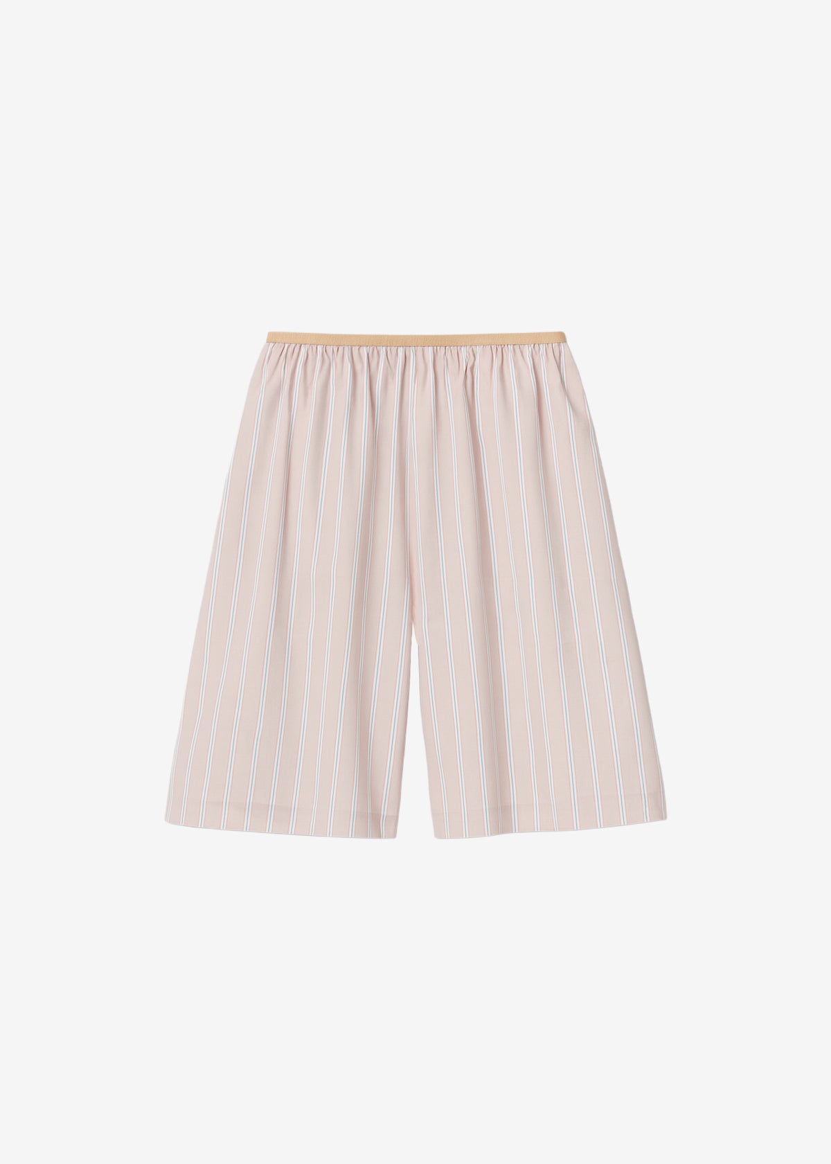 Elyn Elastic Bermuda Shorts - Pink/White Stripes - 8
