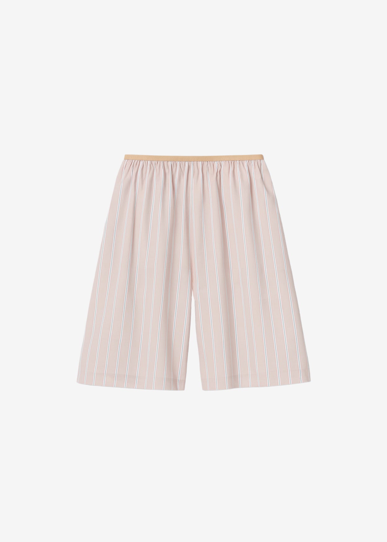 Elyn Elastic Bermuda Shorts - Pink/White Stripes - 8