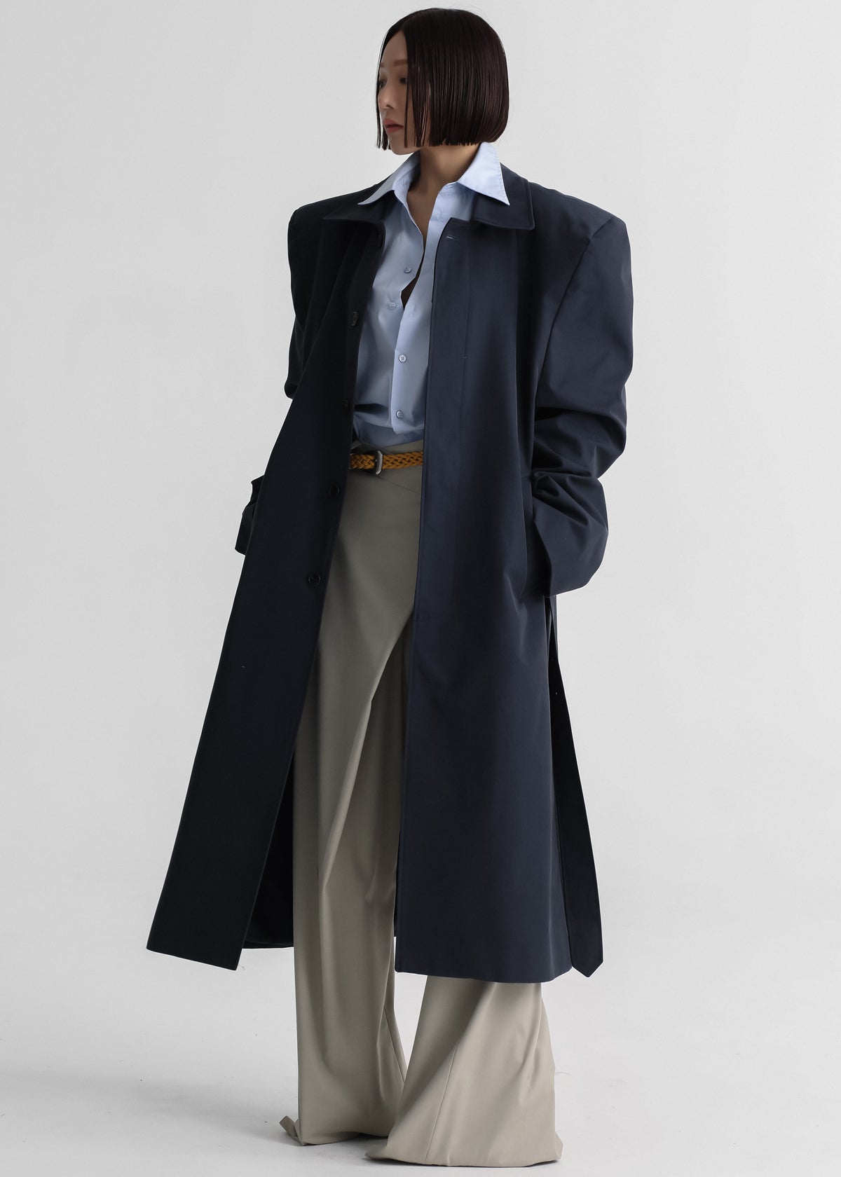 Emden Padded Overcoat - Navy - 9