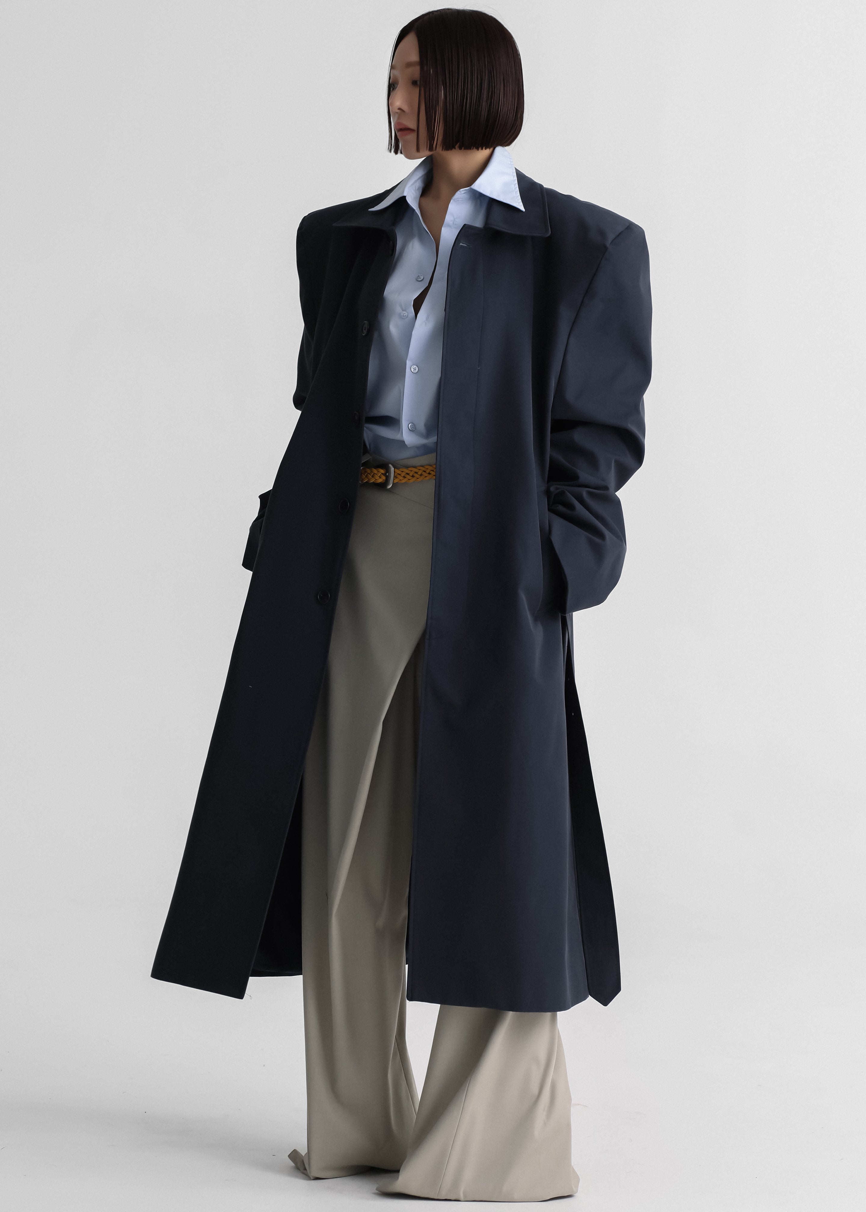 Emden Padded Overcoat - Navy - 9