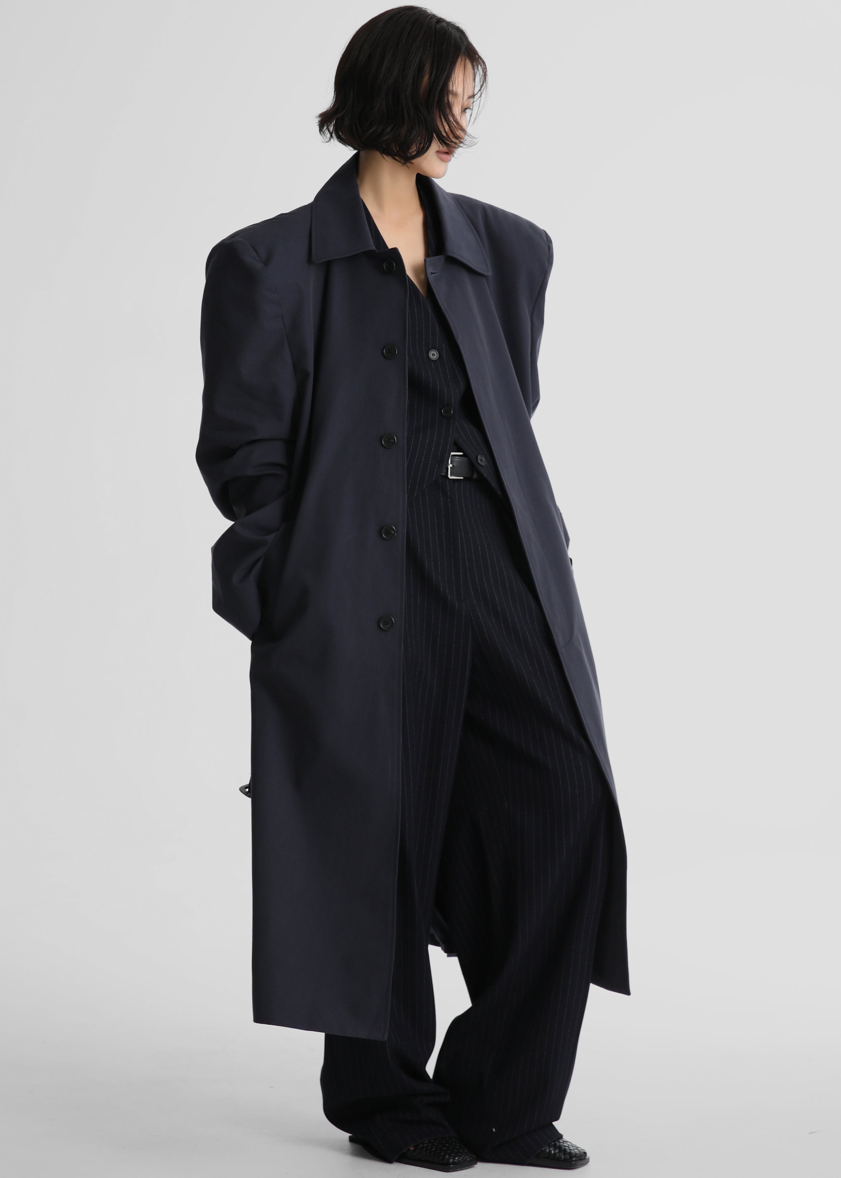 Emden Padded Overcoat - Navy - 13