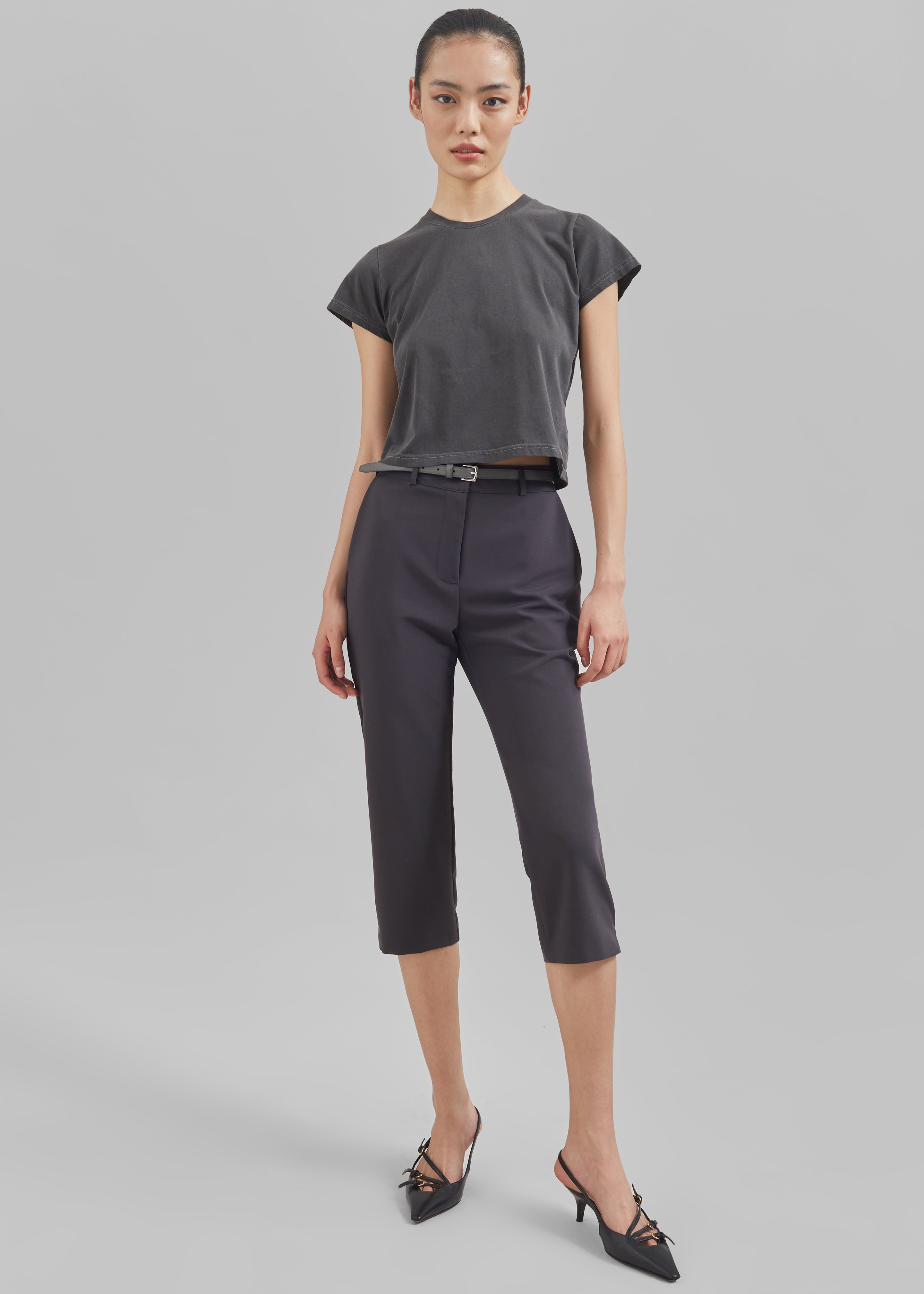 Emersyn Capri Pants - Charcoal - 7