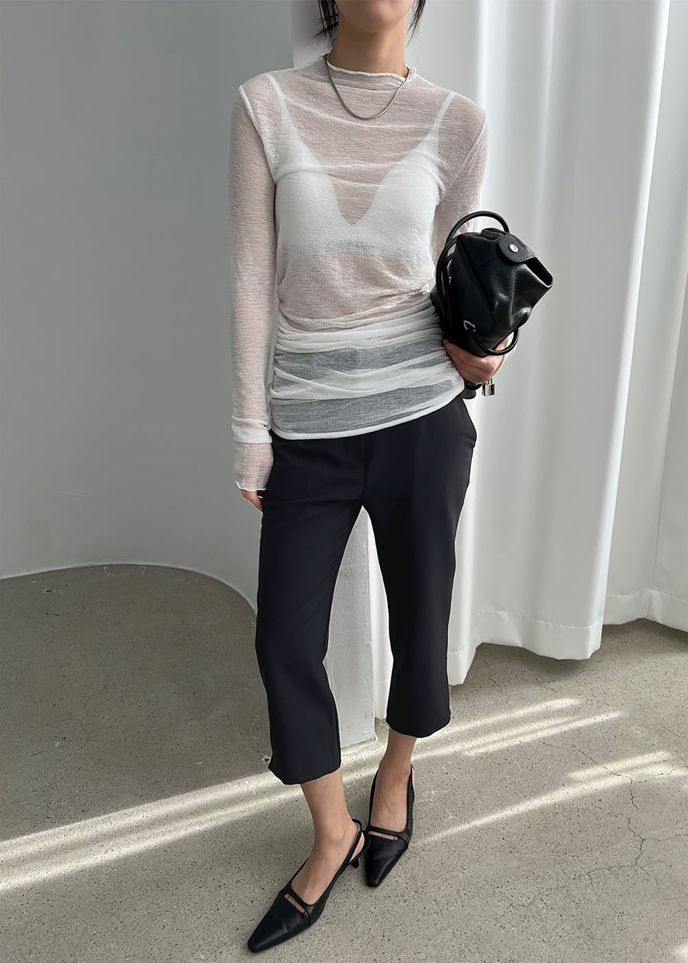 Emersyn Capri Pants - Black - 1