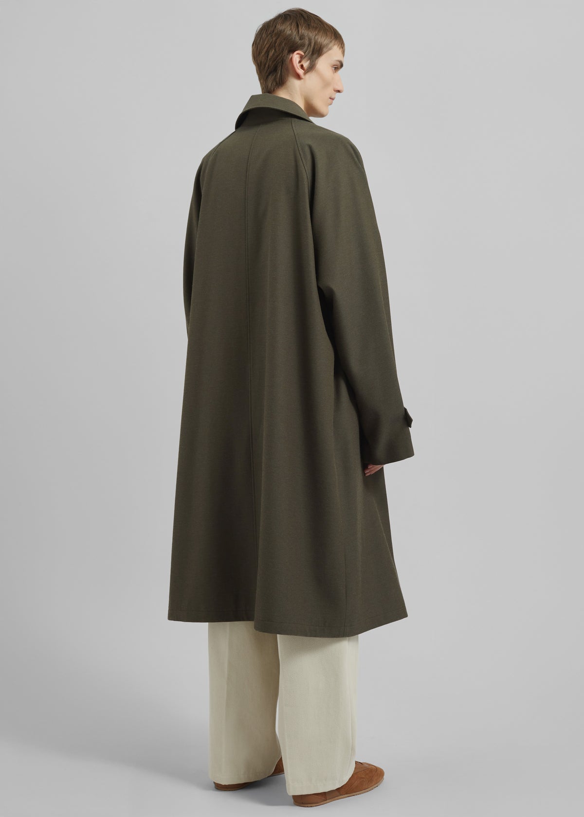 Emil Wool-Blend Trench - Army Green - 8