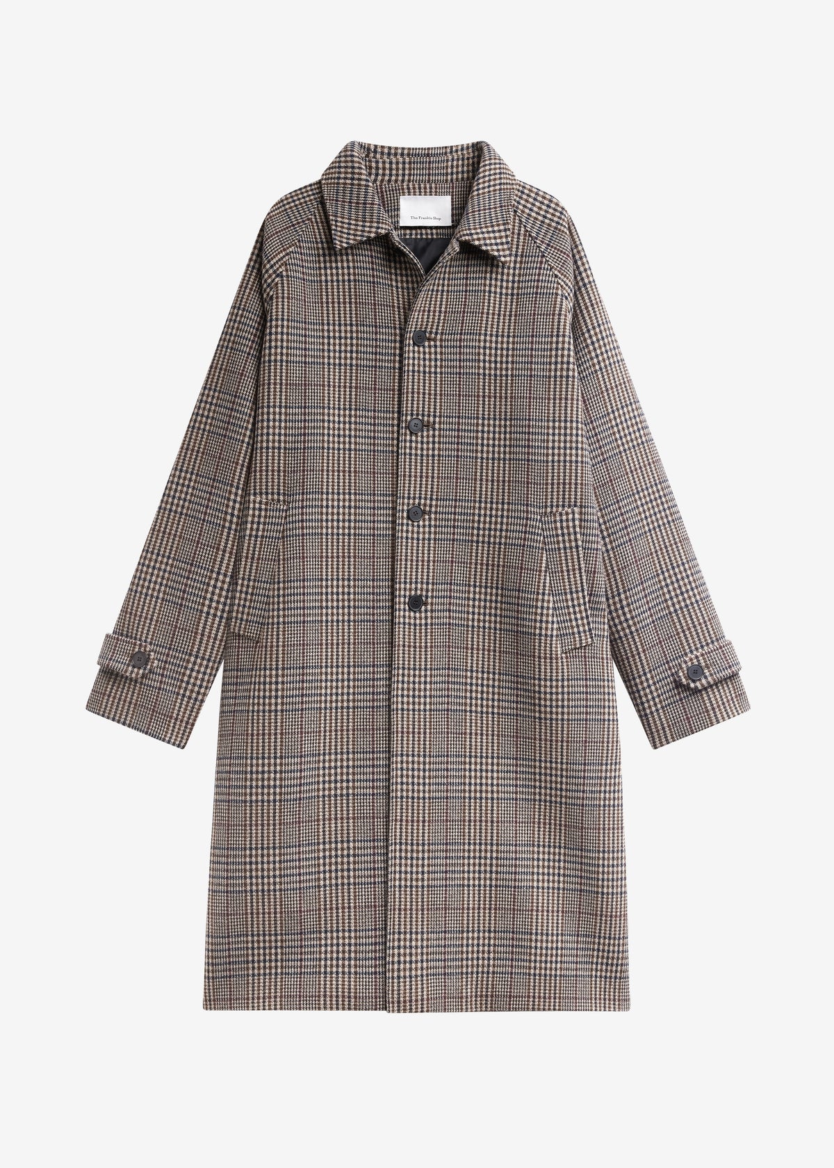 Emil Wool Trench - Beige Glen Plaid - 11
