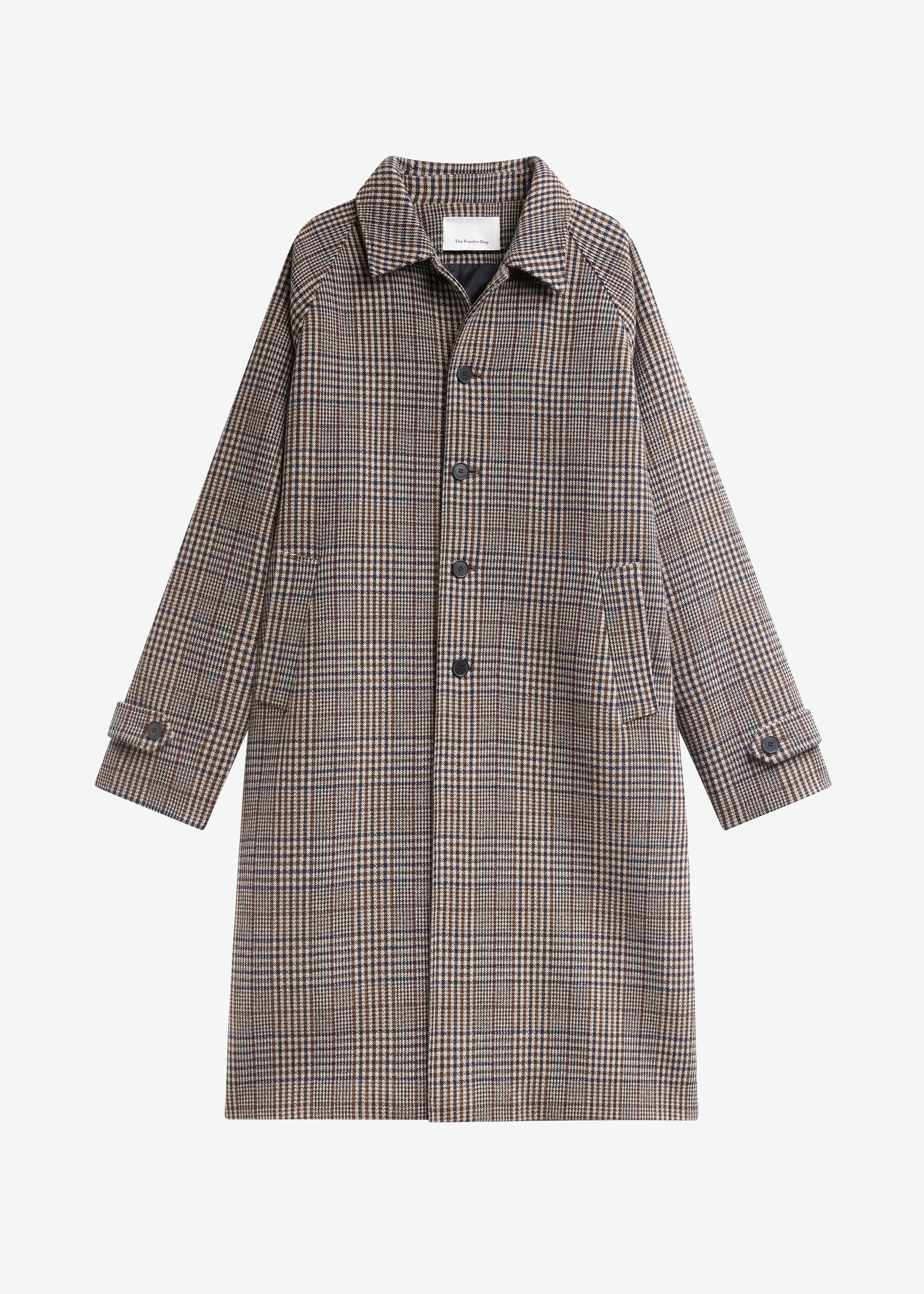 Emil Wool Trench - Beige Glen Plaid - 11
