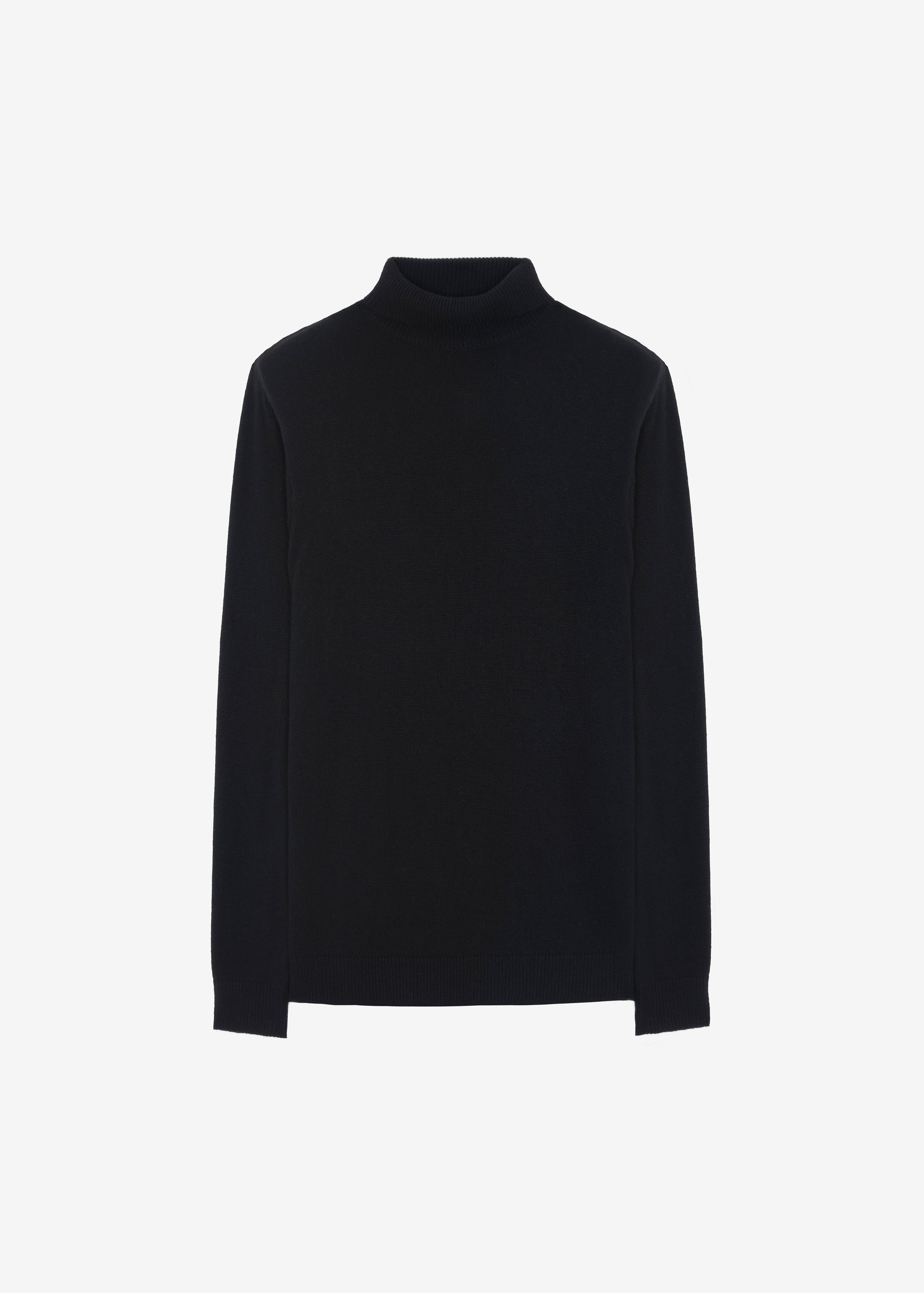 Emilia Mini Padded Sweater Dress - Black - 8