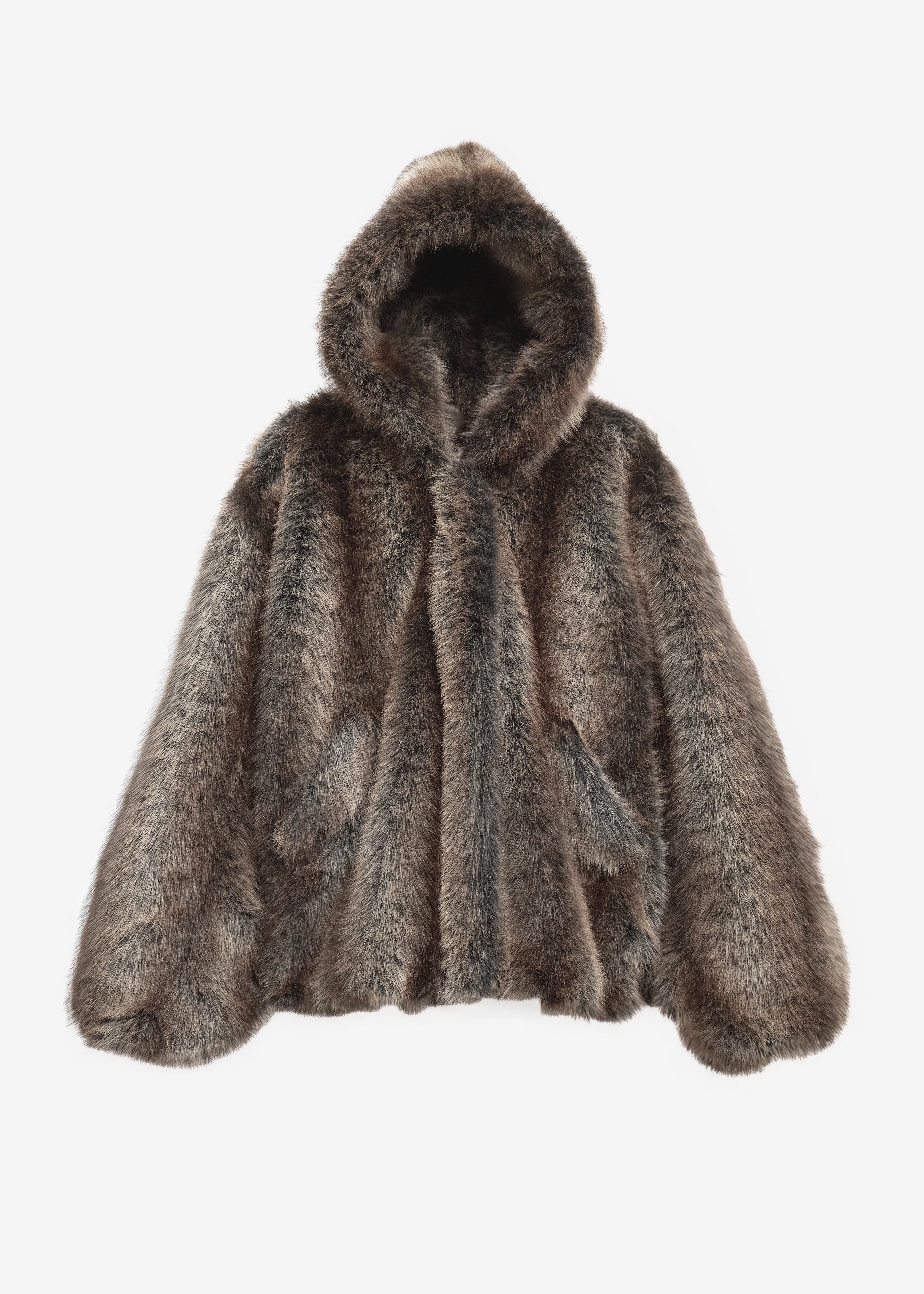 【超美品】HYKE FAUX FUR REVERSIBLE JACKET S Brown Faux Fur Haddon Jacket | Hyacinth House