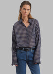 Emmett Plaid Shirt - Navy