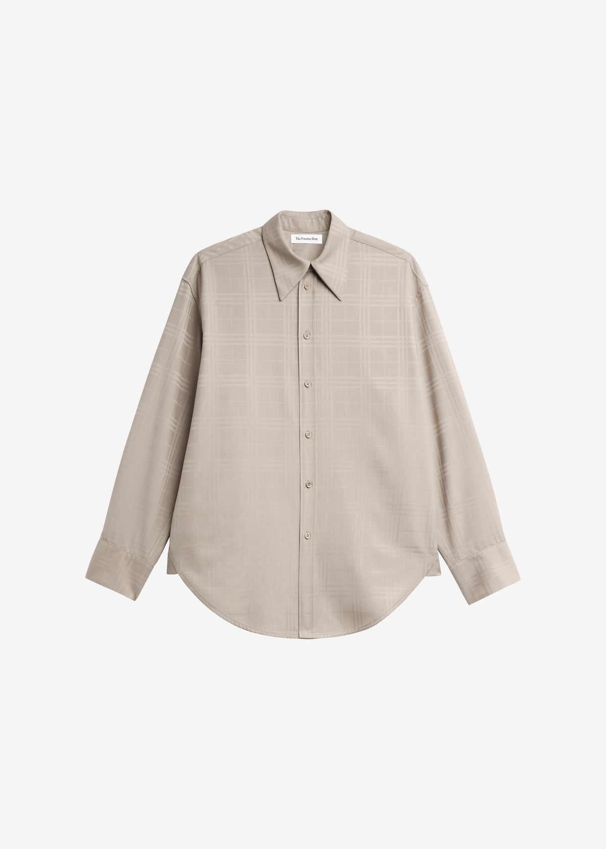 Ennio Tonal Shirt - Checked Beige
