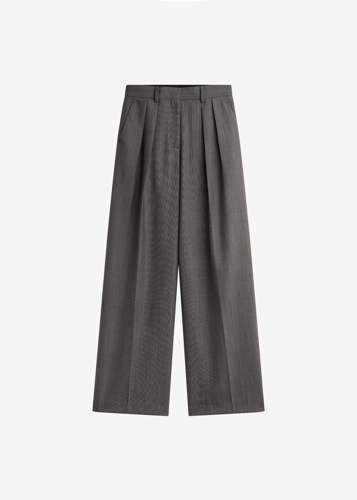 Erena Pleated Trousers - Dark Taupe - 8
