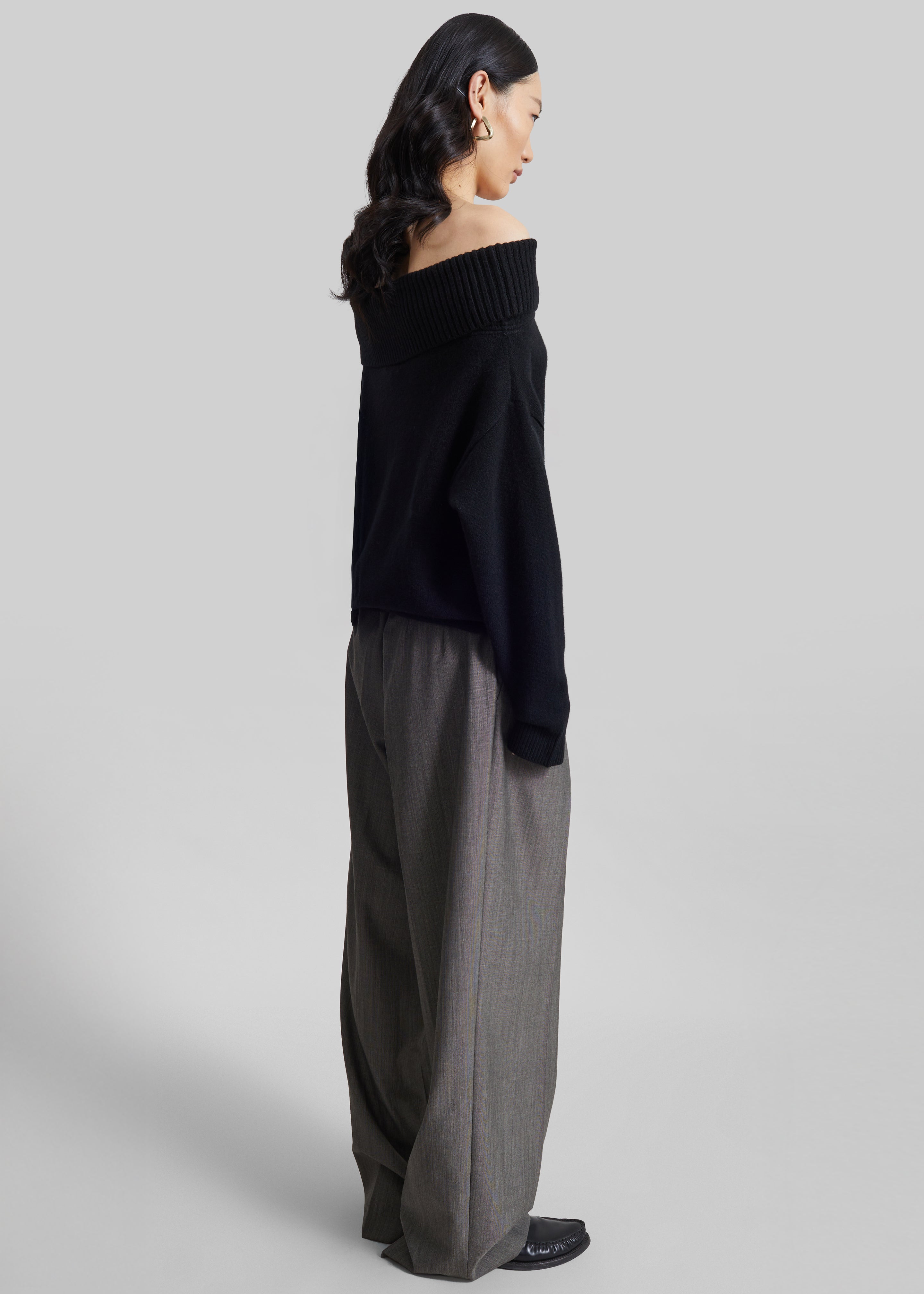 Erena Pleated Trousers - Dark Taupe - 7