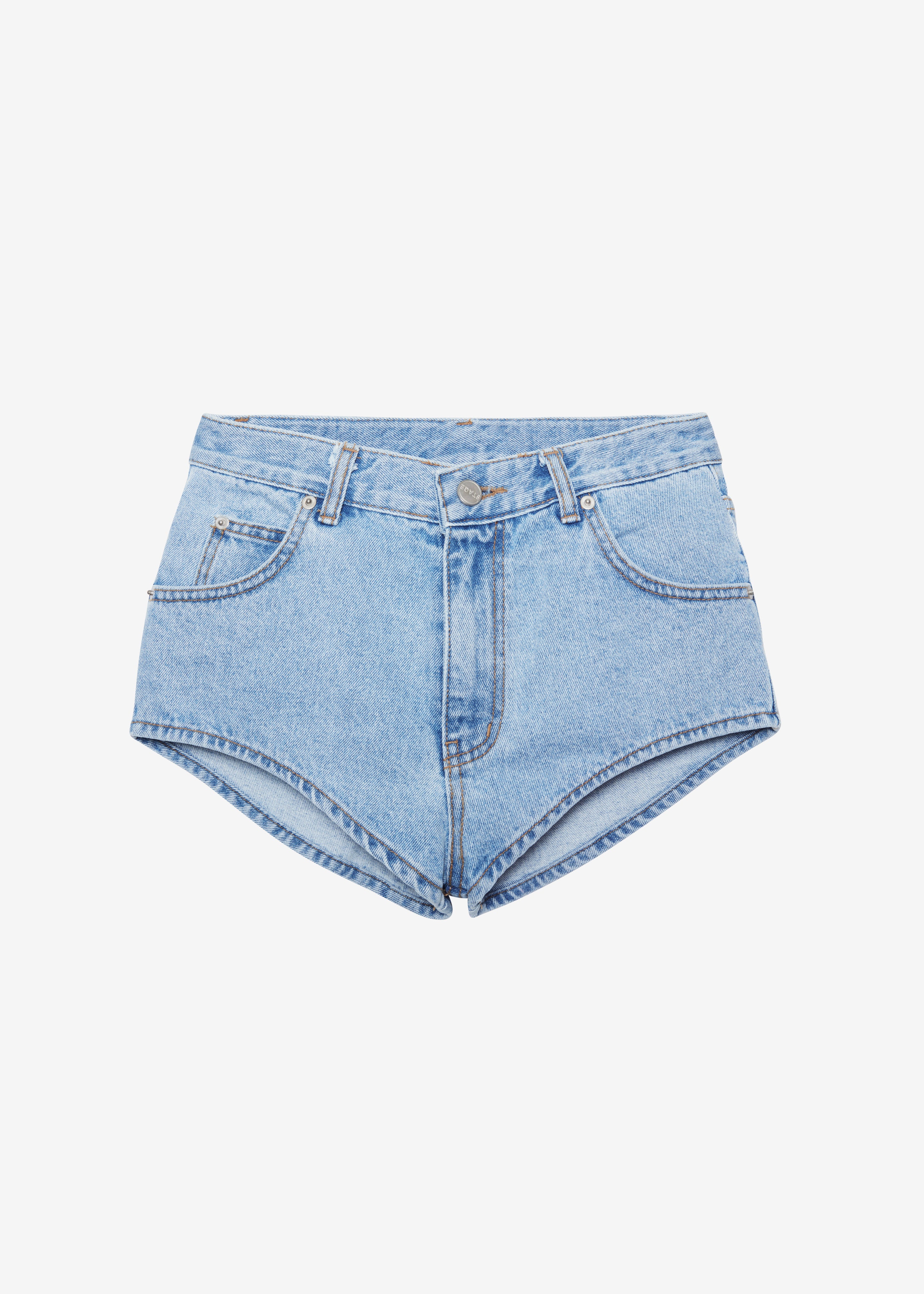 Erinne Denim Hot Pants - Worn Wash - 13