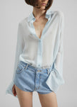 Erinne Denim Hot Pants - Worn Wash