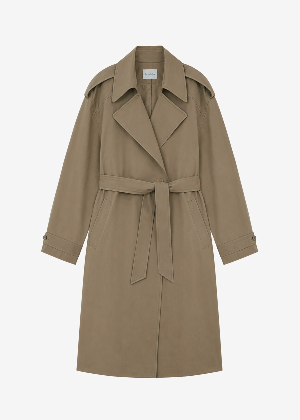 Esben Cotton Trench Coat - Light Taupe