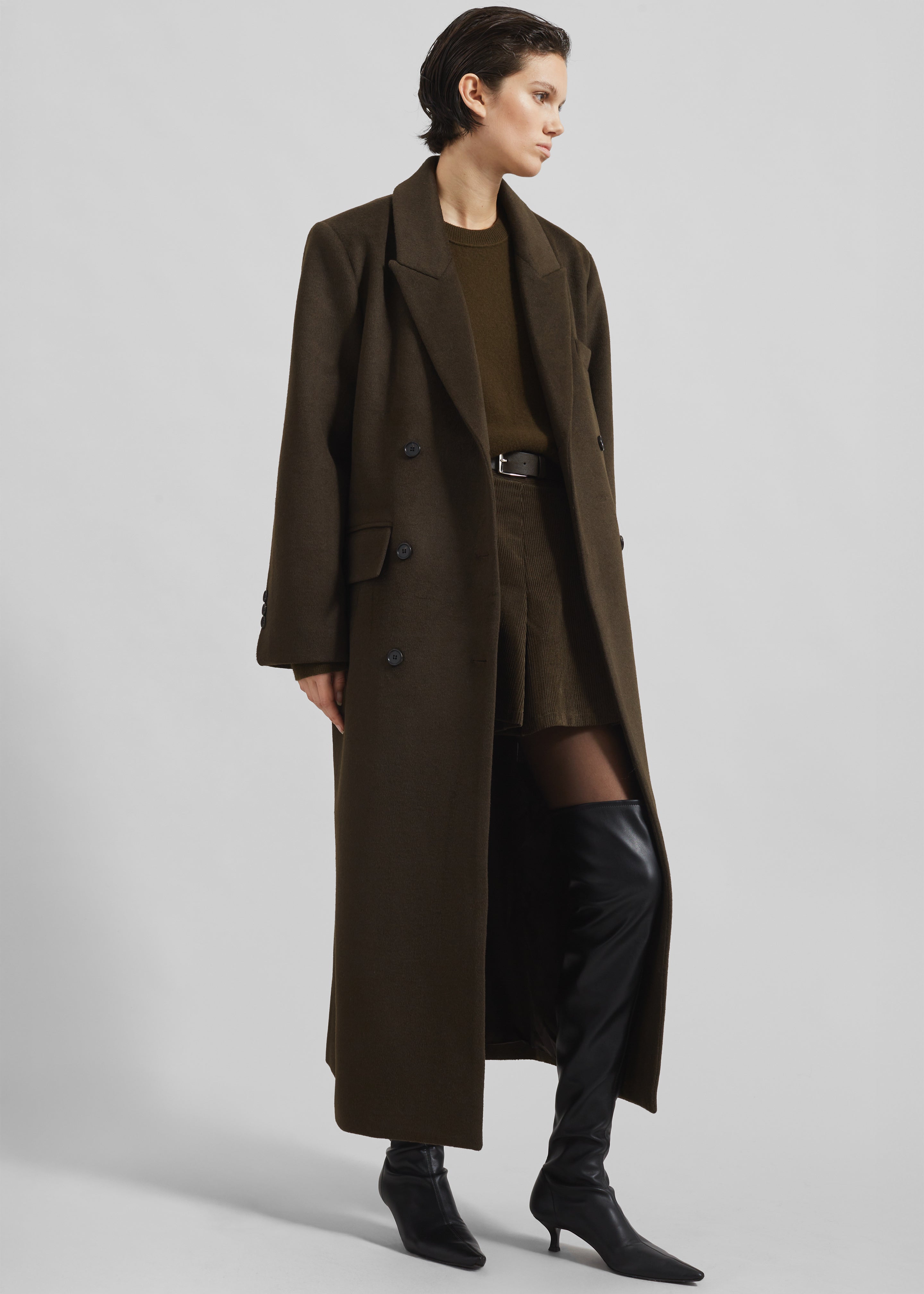 Eslov Coat - Khaki Brown - 1