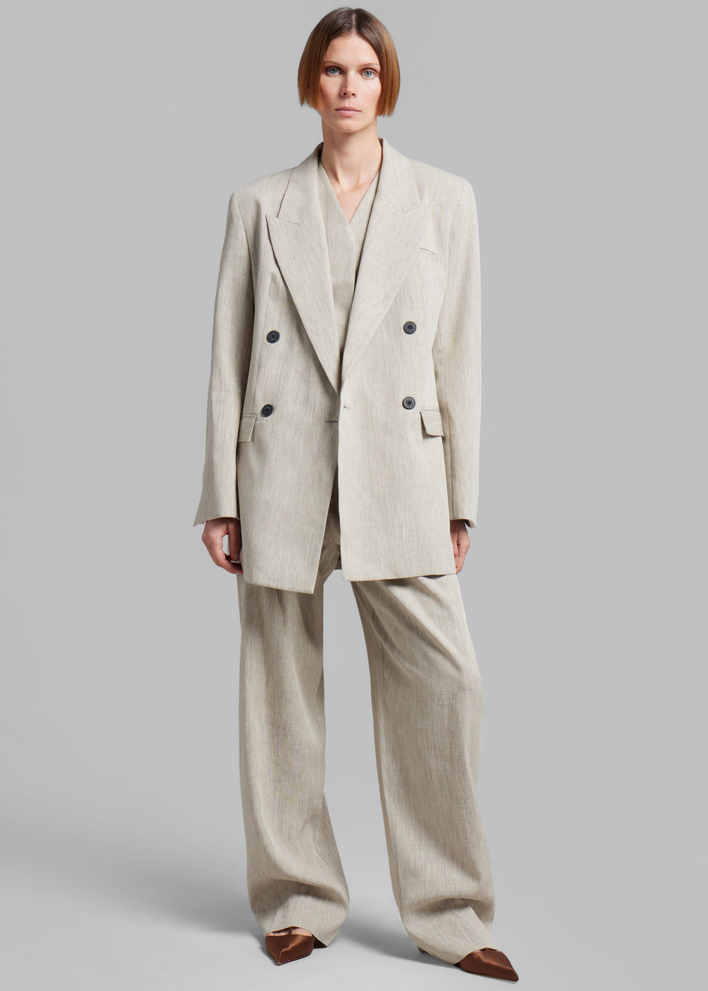 Esse Studios Bode Double Blazer - Asha Linen - 1