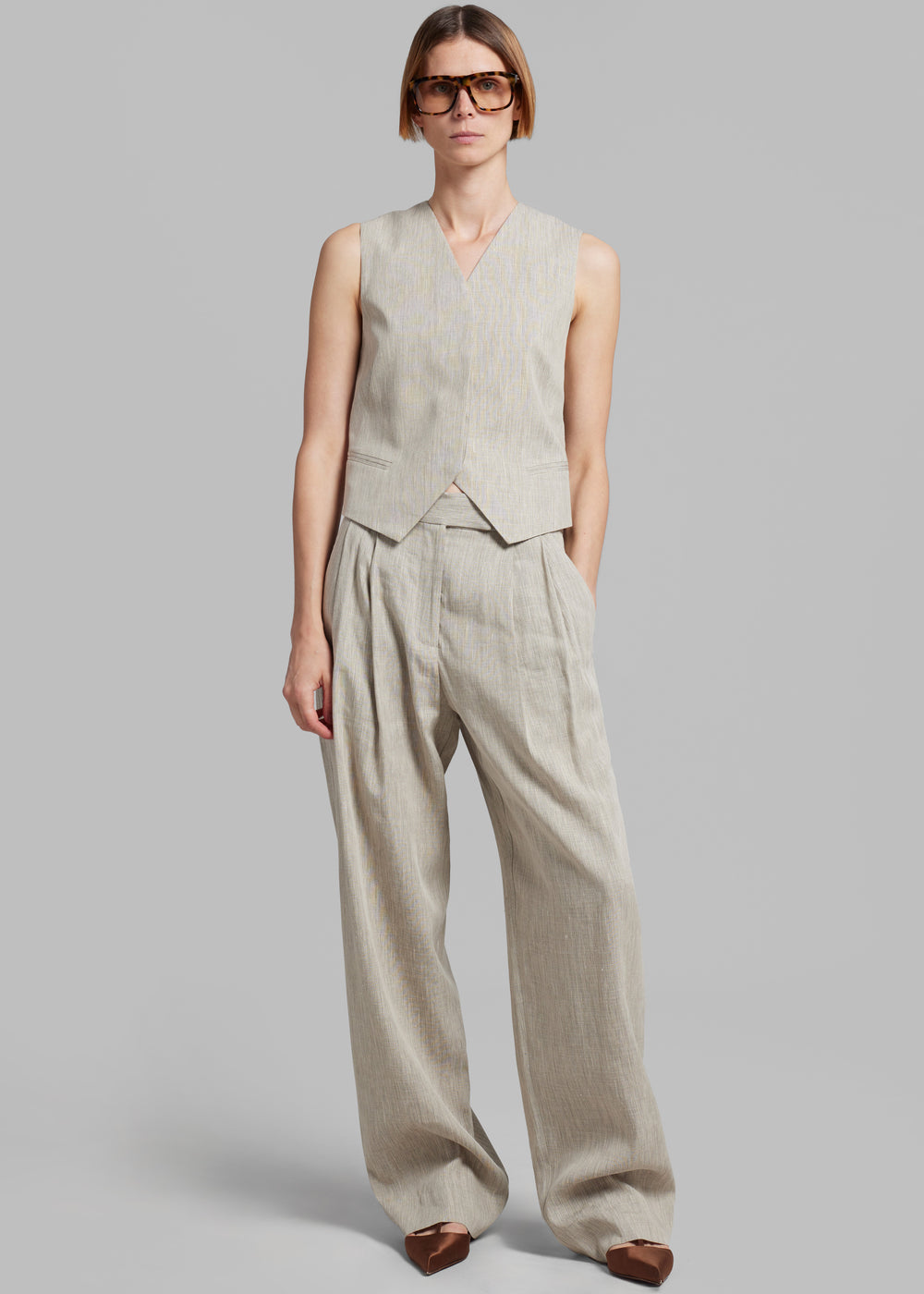 Esse Studios Bode Waistcoat - Asha Linen - 1