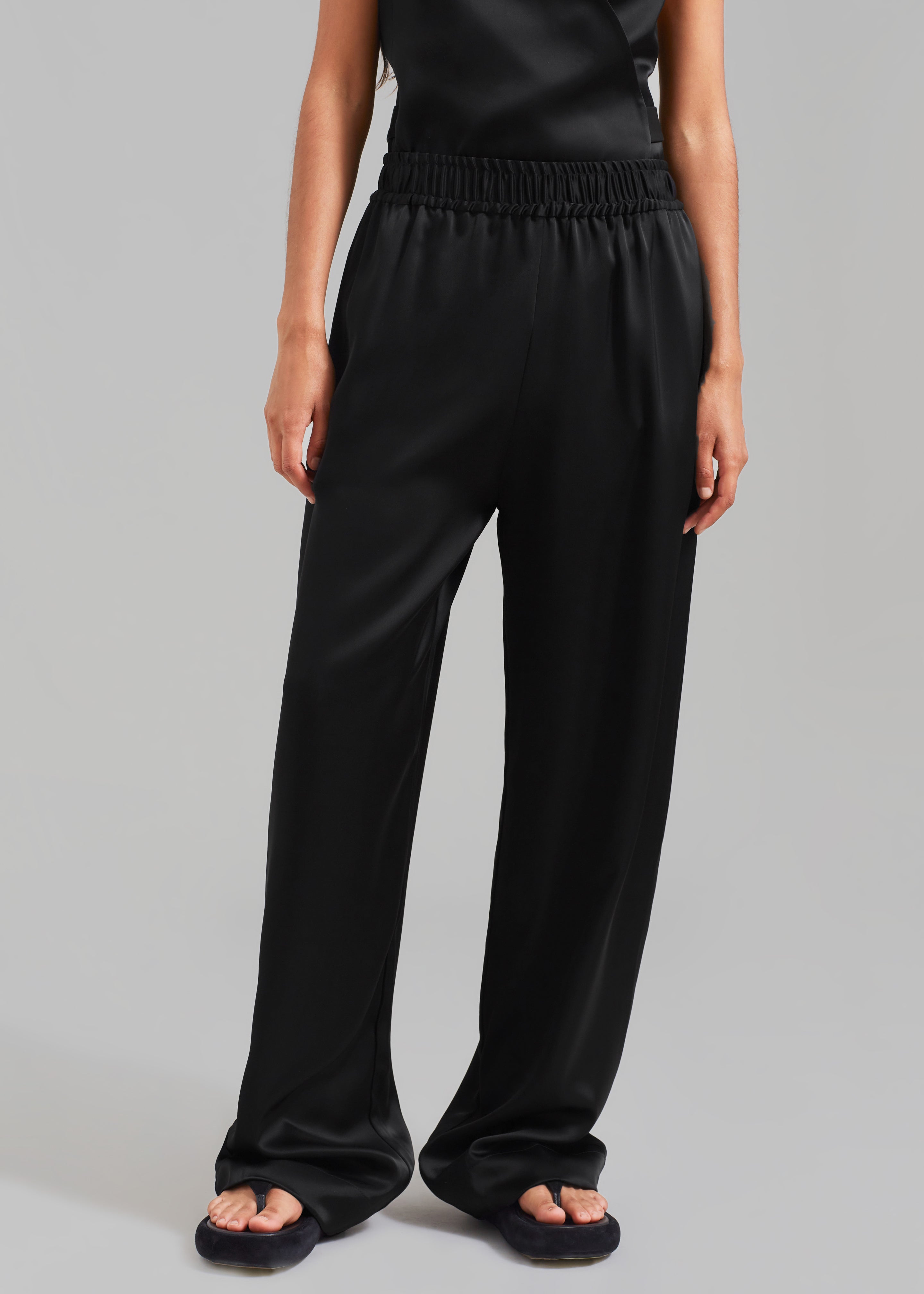 Esse Studios Gathered Pants - Black – The Frankie Shop