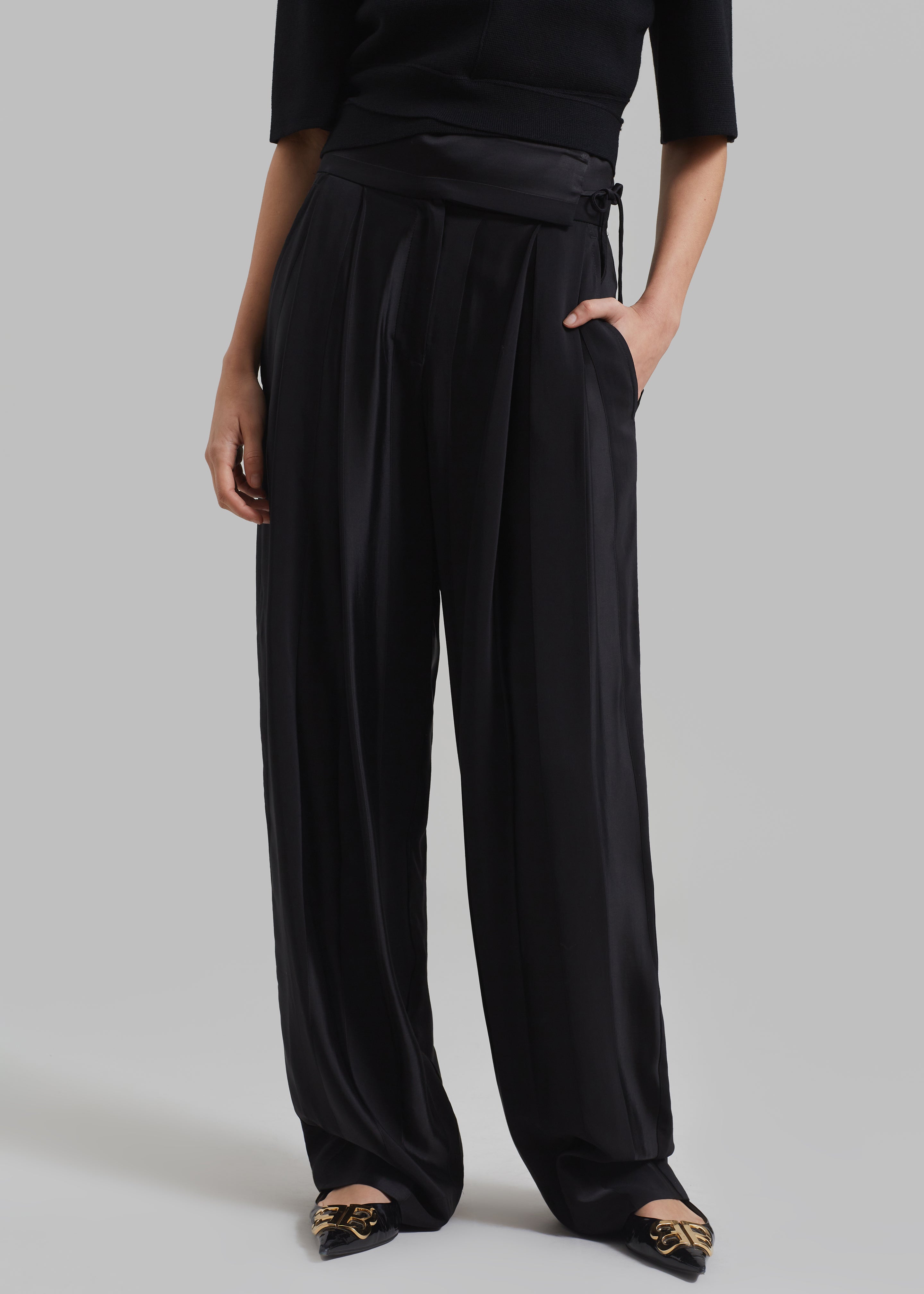 Esse Studios Modus Band Trousers - Black - 2