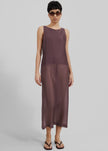 Etta Sheer Maxi Dress - Brown