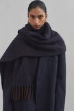 Etta Wool Scarf - Navy