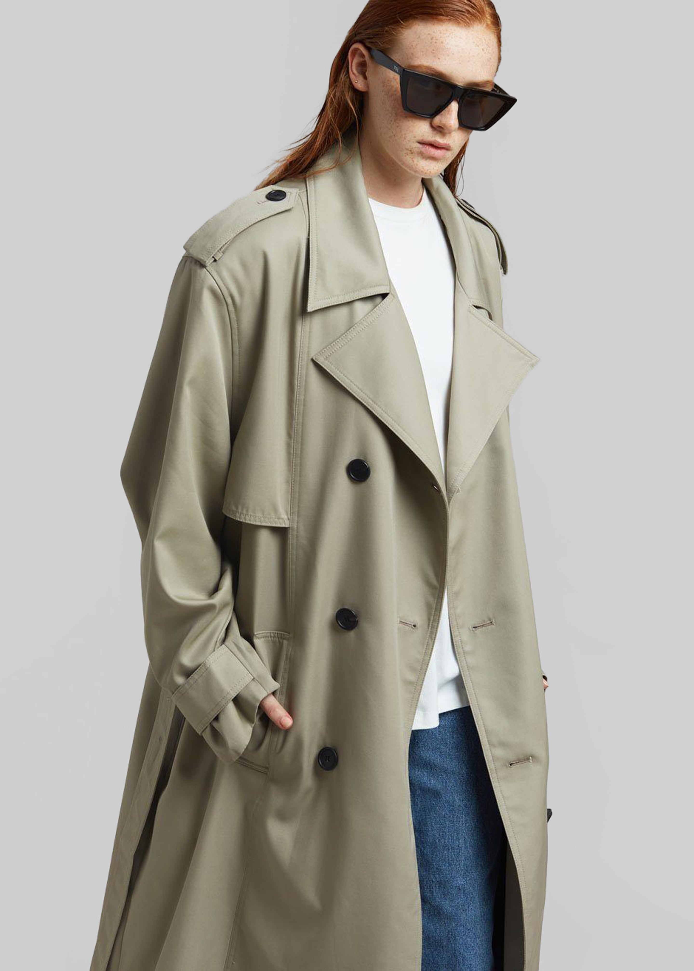 Eugene Trench Coat - Pale Khaki - 8