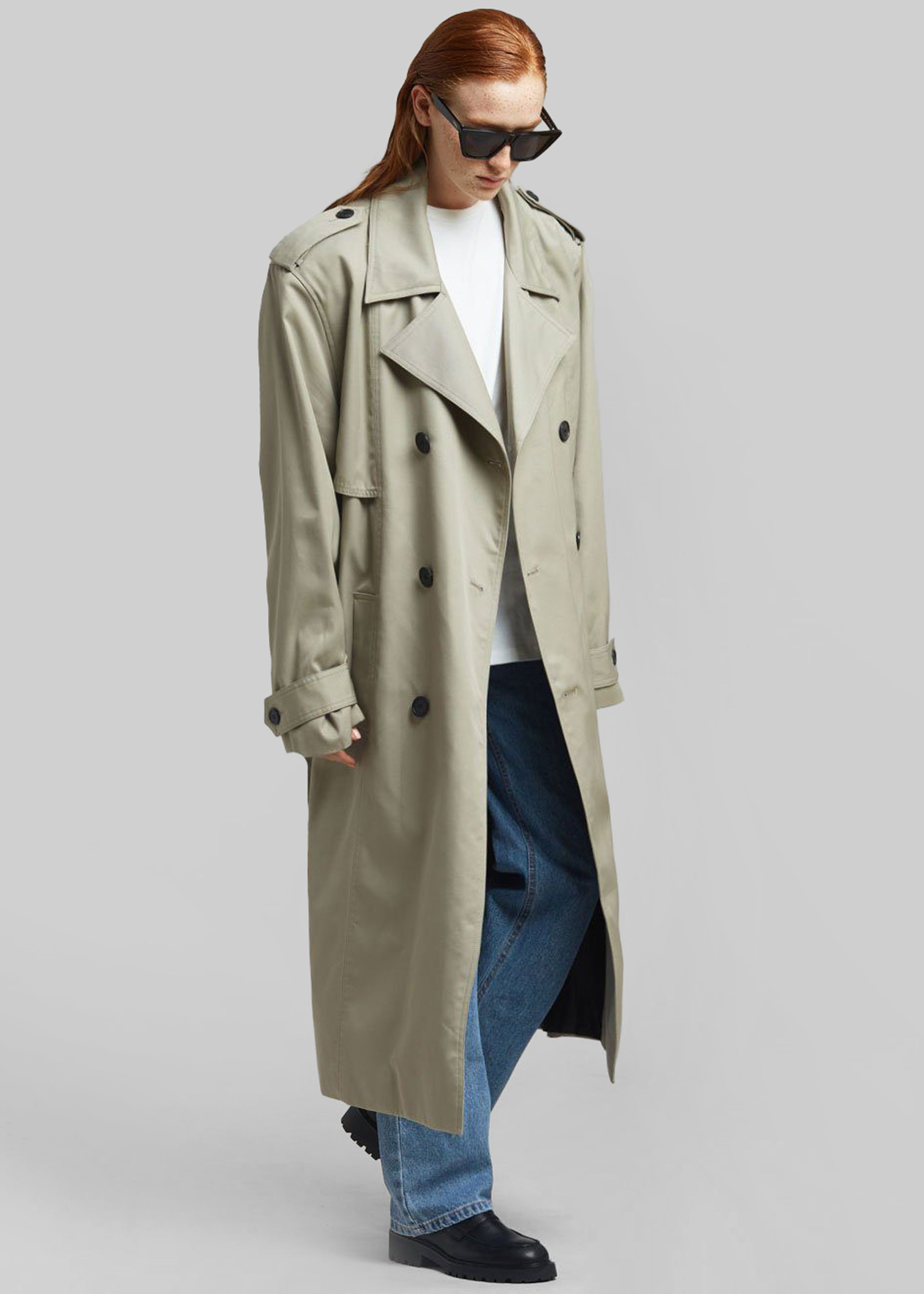 Eugene Trench Coat - Pale Khaki - 7