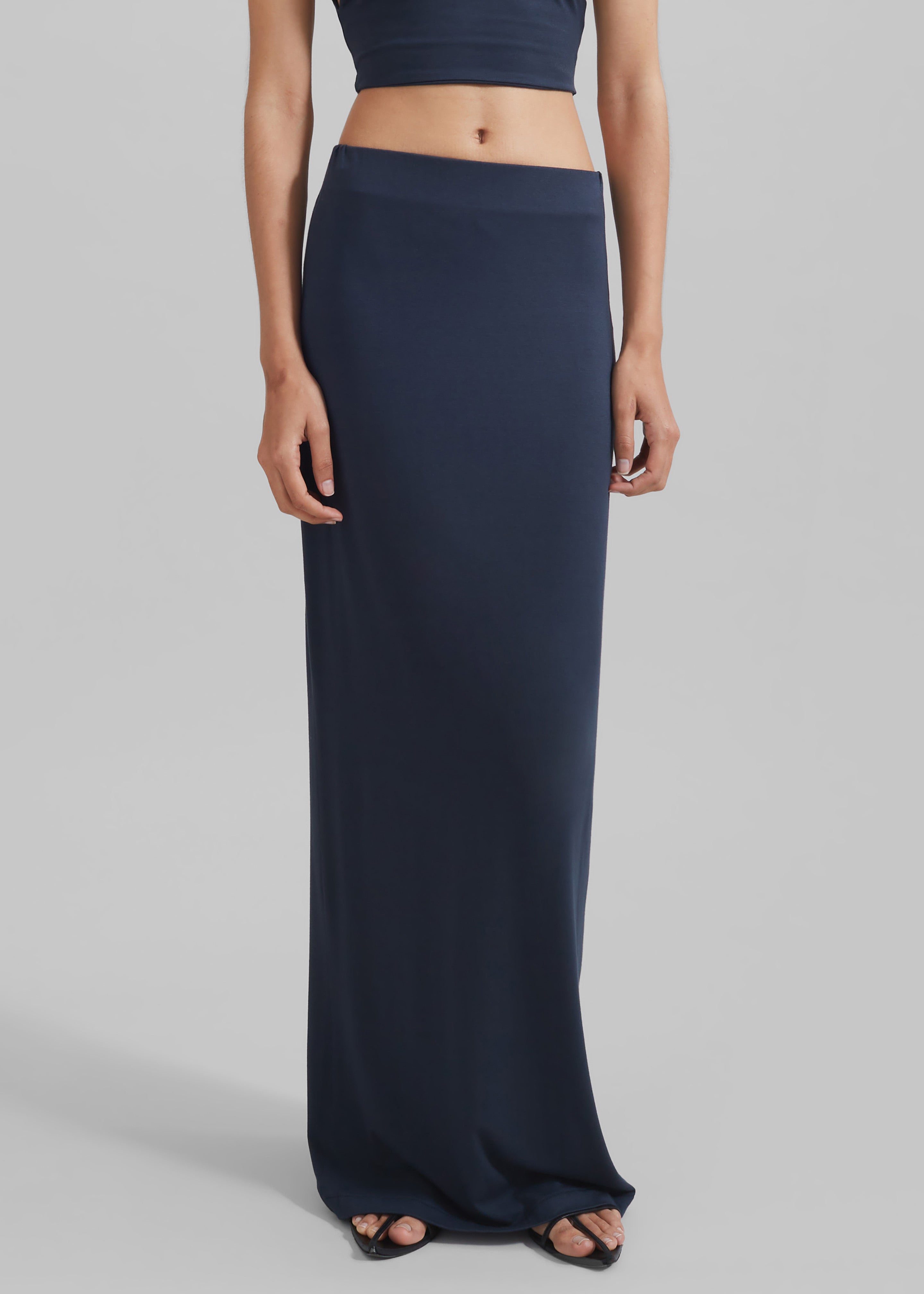 Evangeline Maxi Skirt - Navy - 3