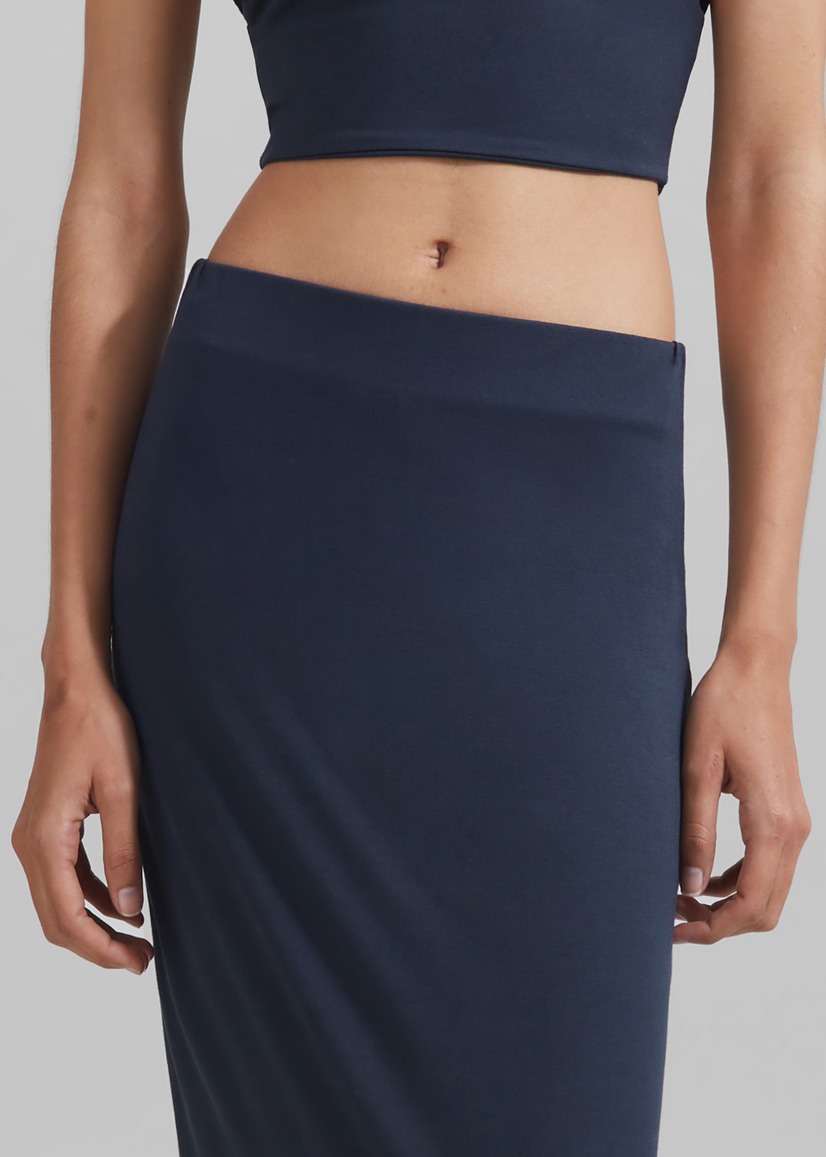 Evangeline Maxi Skirt - Navy - 10