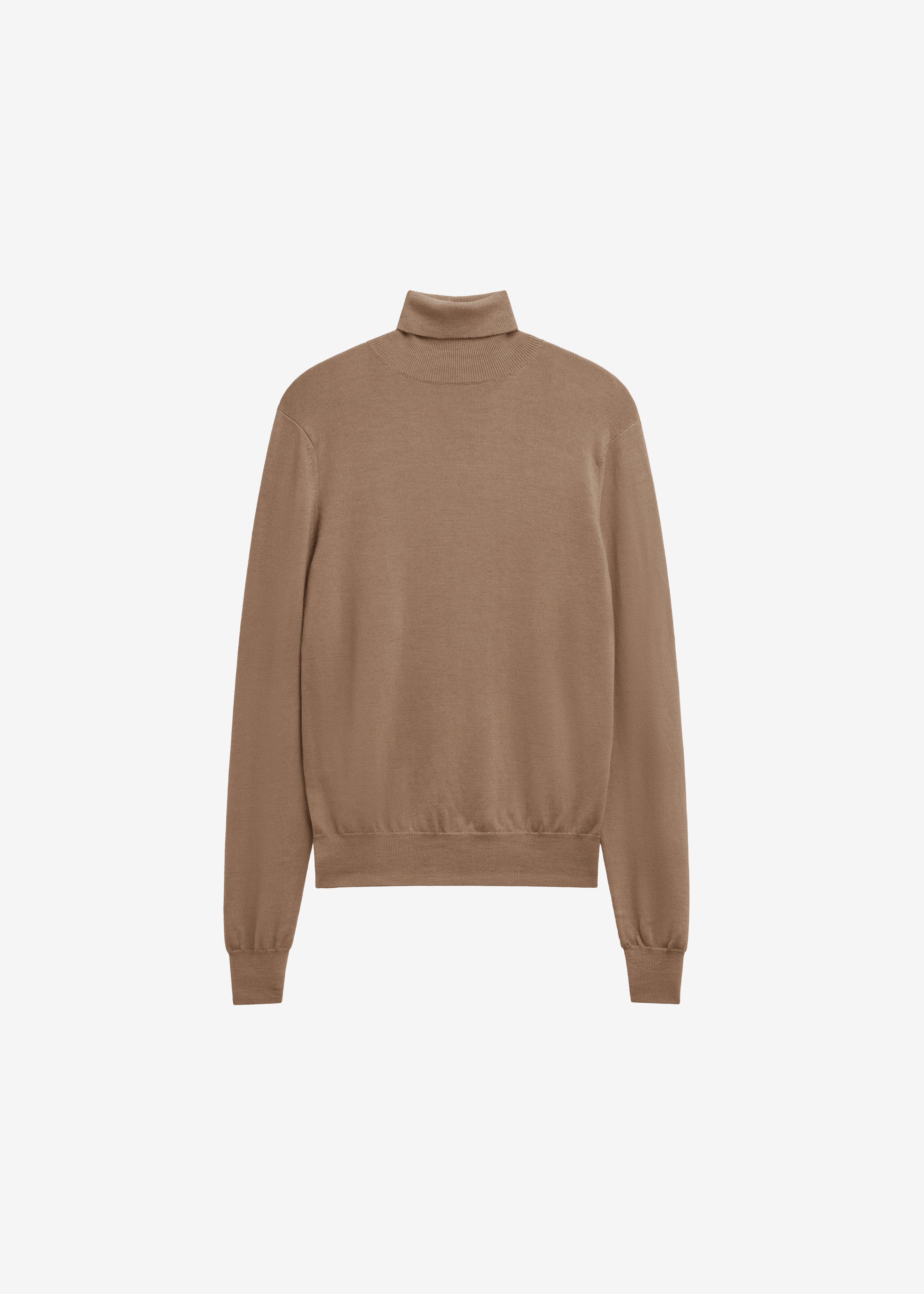 Eve Thin Turtleneck Sweater - Camel - 6