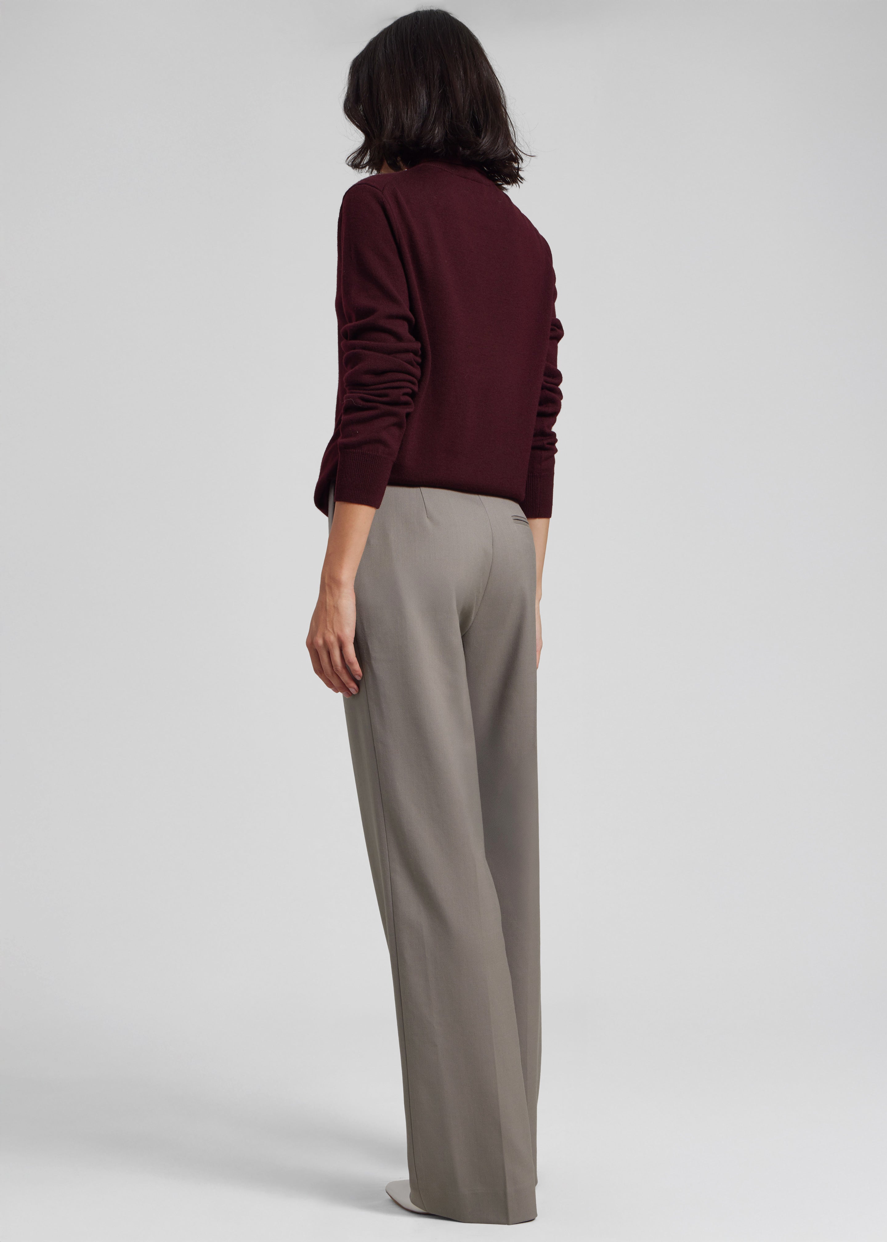 Eve Thin Turtleneck Sweater - Burgundy - 9