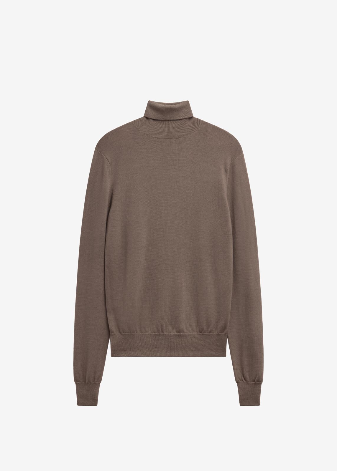 Eve Thin Turtleneck Sweater - Dark Taupe - 6
