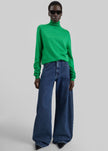 Eve Thin Turtleneck Sweater - Green