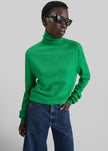 Eve Thin Turtleneck Sweater - Green