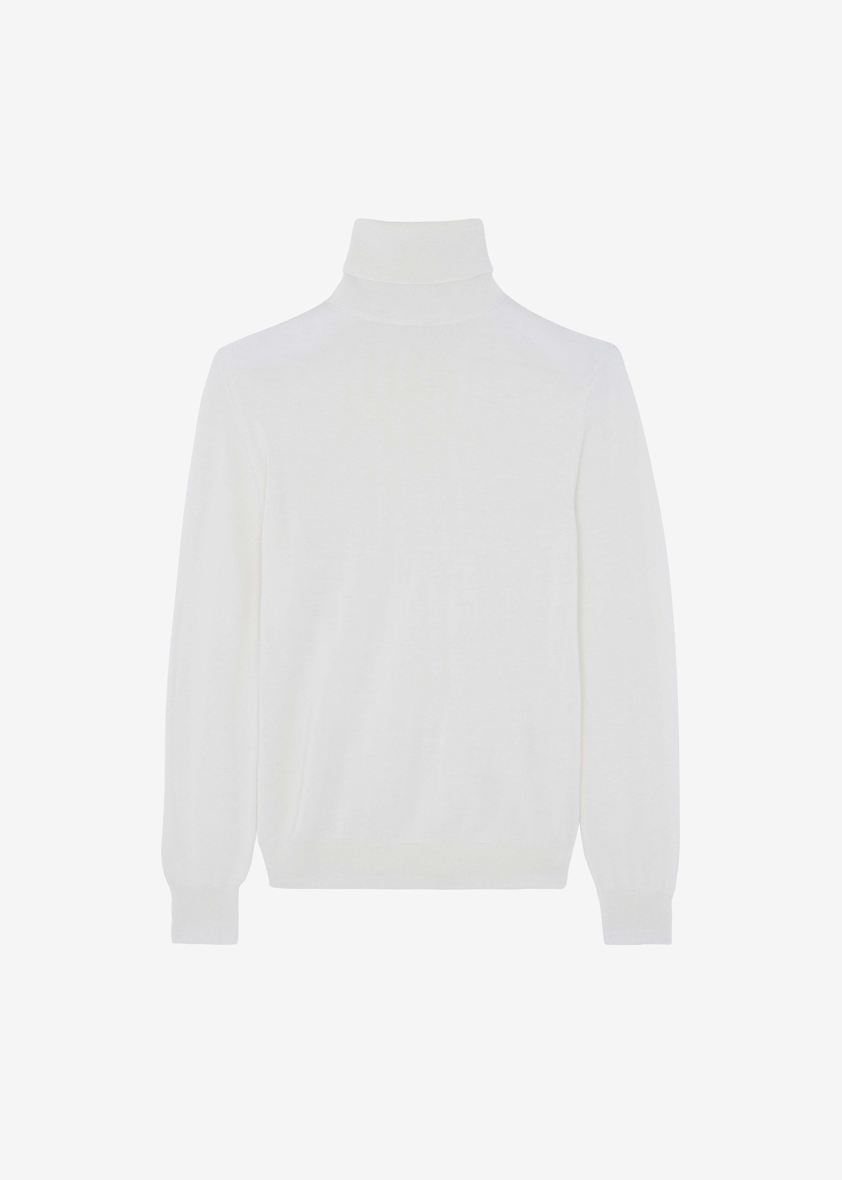 Eve Thin Turtleneck Sweater - Ivory - 9